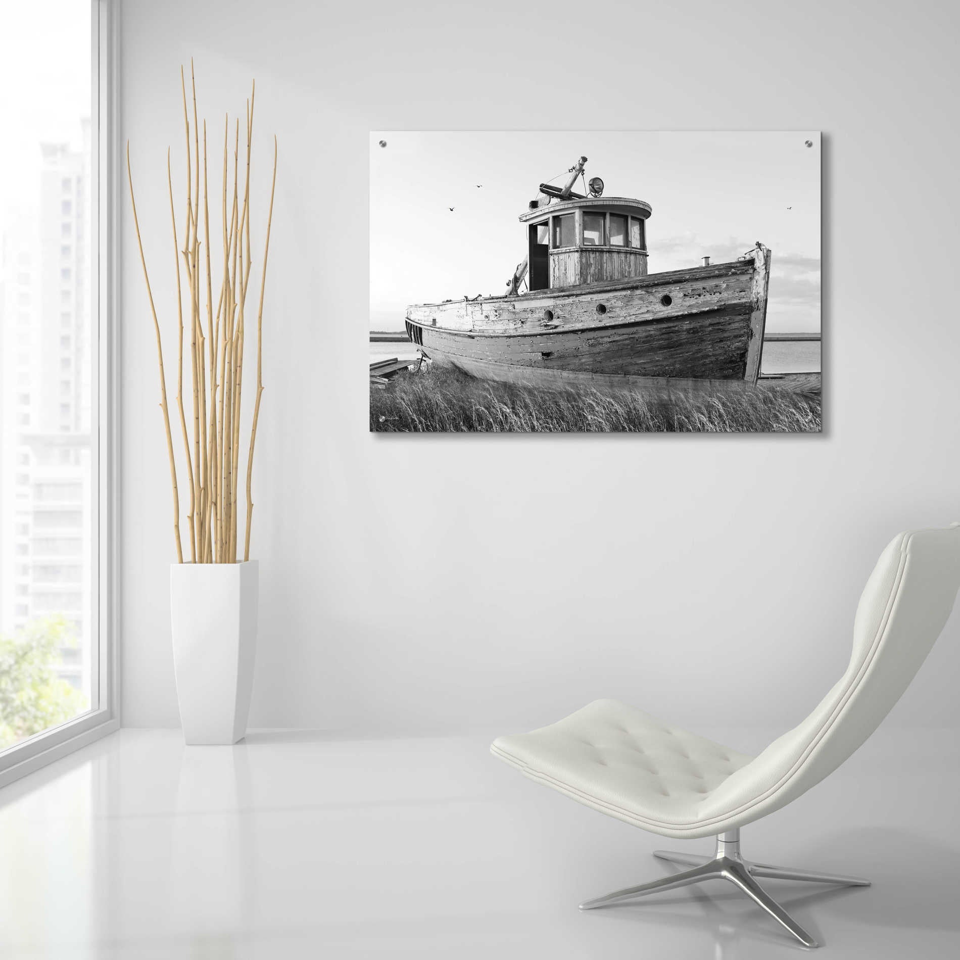 Epic Art 'This Old Boat I' by Lori Deiter Acrylic Glass Wall Art,36x24