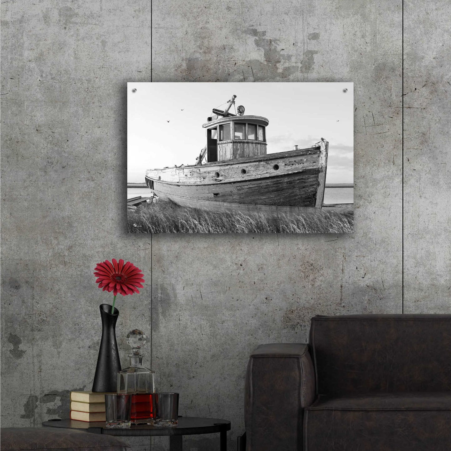 Epic Art 'This Old Boat I' by Lori Deiter Acrylic Glass Wall Art,36x24