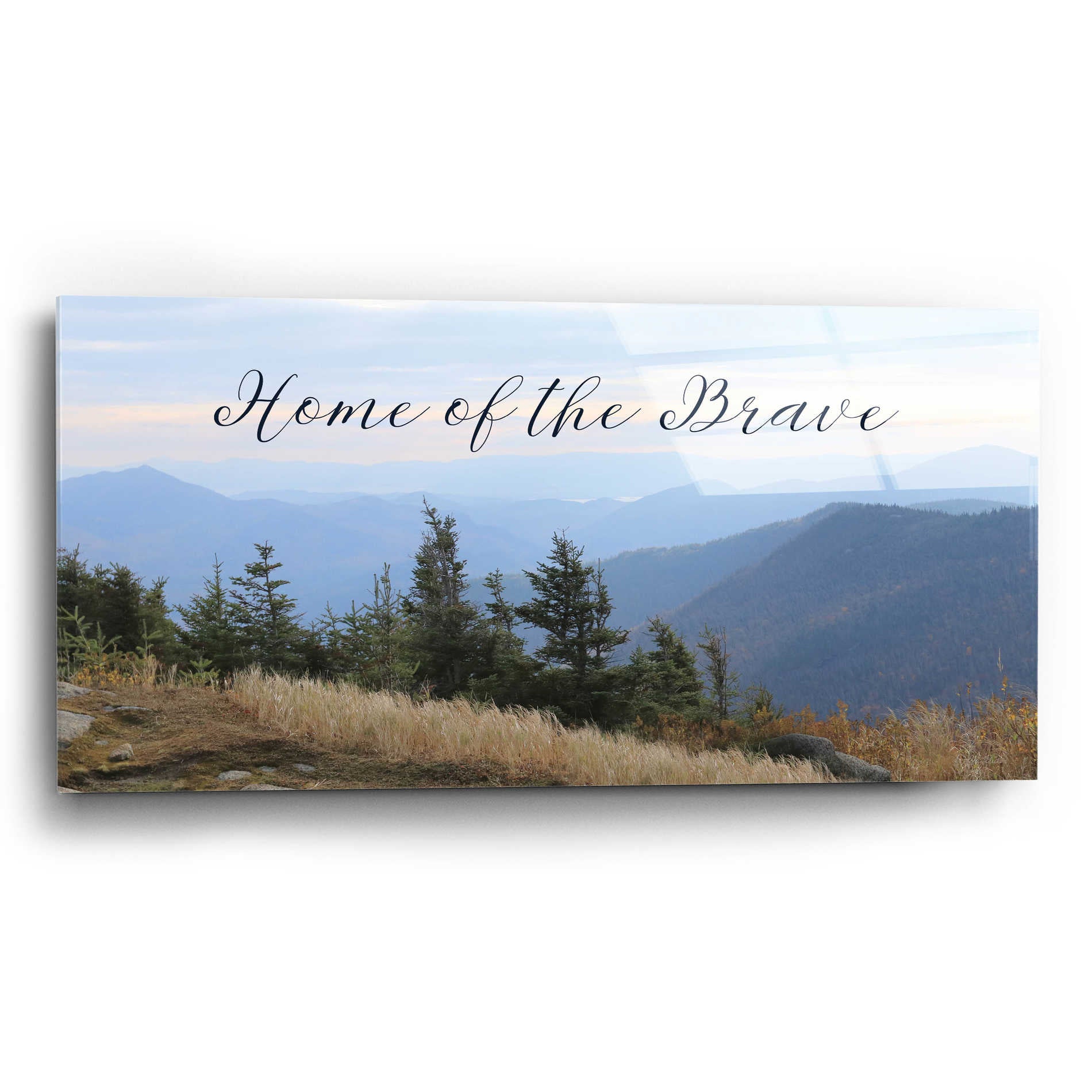 Epic Art 'Home of the Brave' by Lori Deiter Acrylic Glass Wall Art,24x12