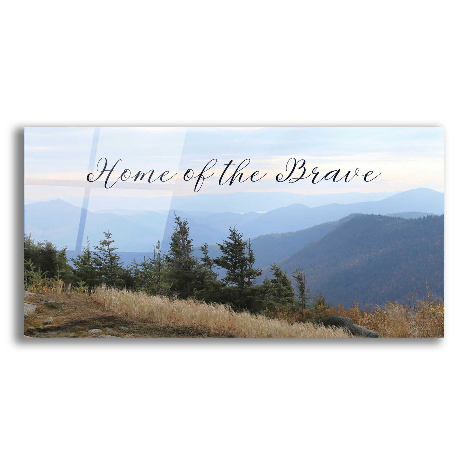 Epic Art 'Home of the Brave' by Lori Deiter Acrylic Glass Wall Art,24x12