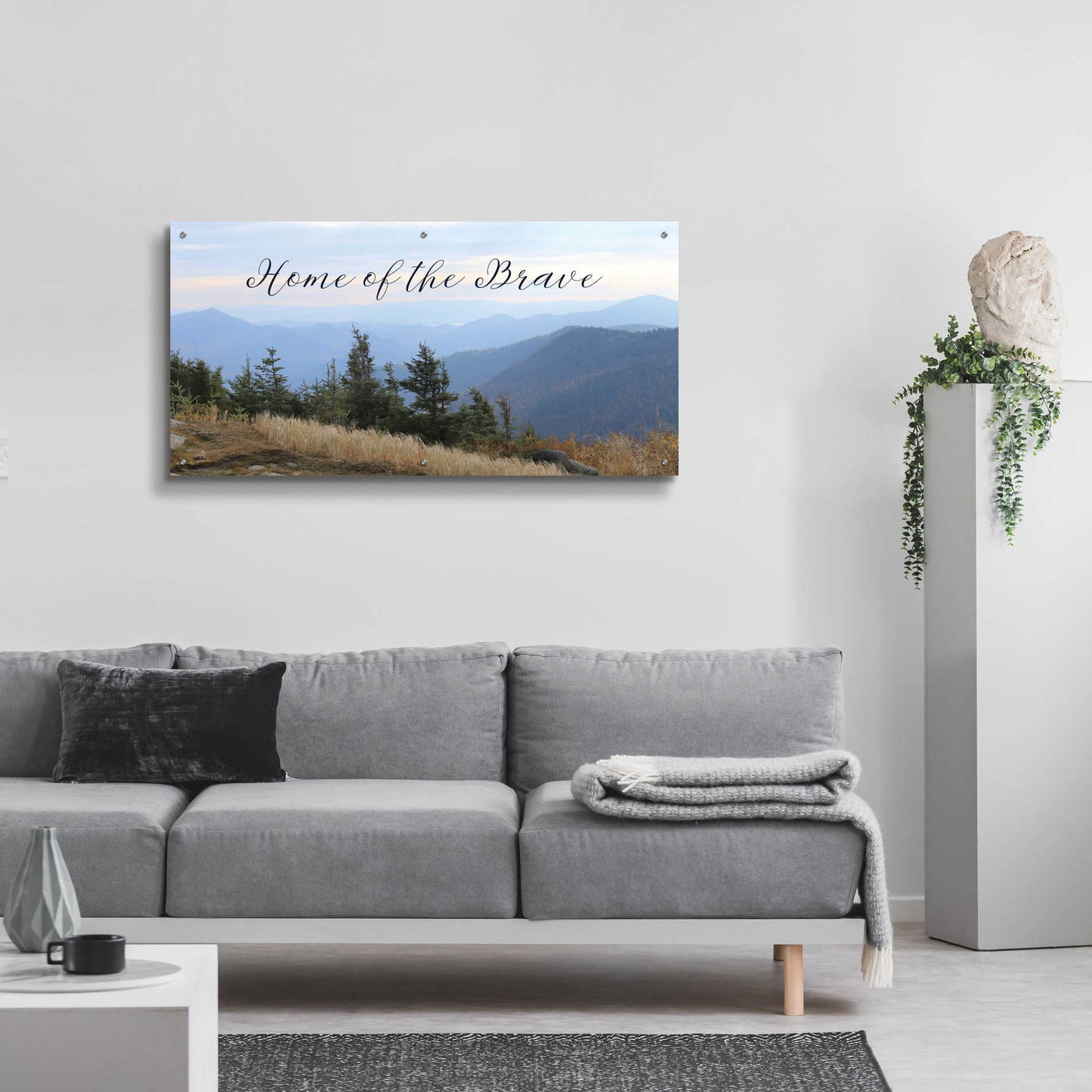 Epic Art 'Home of the Brave' by Lori Deiter Acrylic Glass Wall Art,48x24