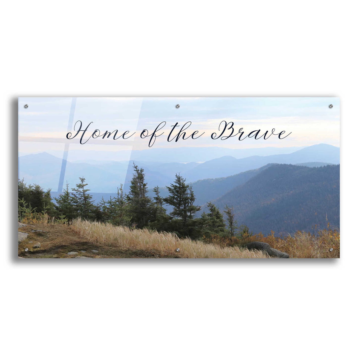 Epic Art 'Home of the Brave' by Lori Deiter Acrylic Glass Wall Art,48x24