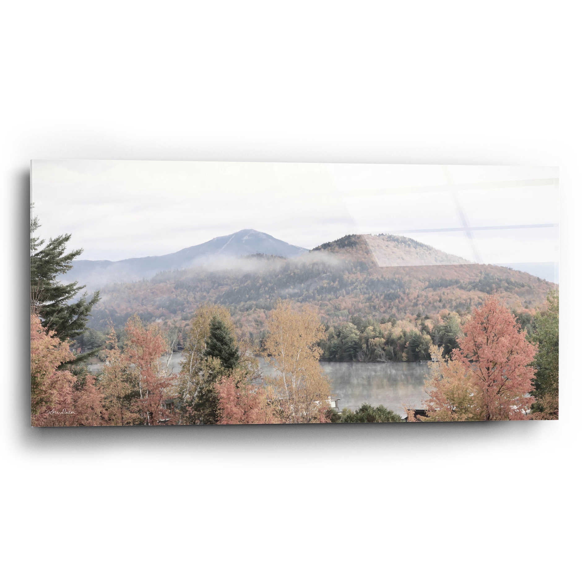 Epic Art 'Whiteface Mountain' by Lori Deiter Acrylic Glass Wall Art,24x12
