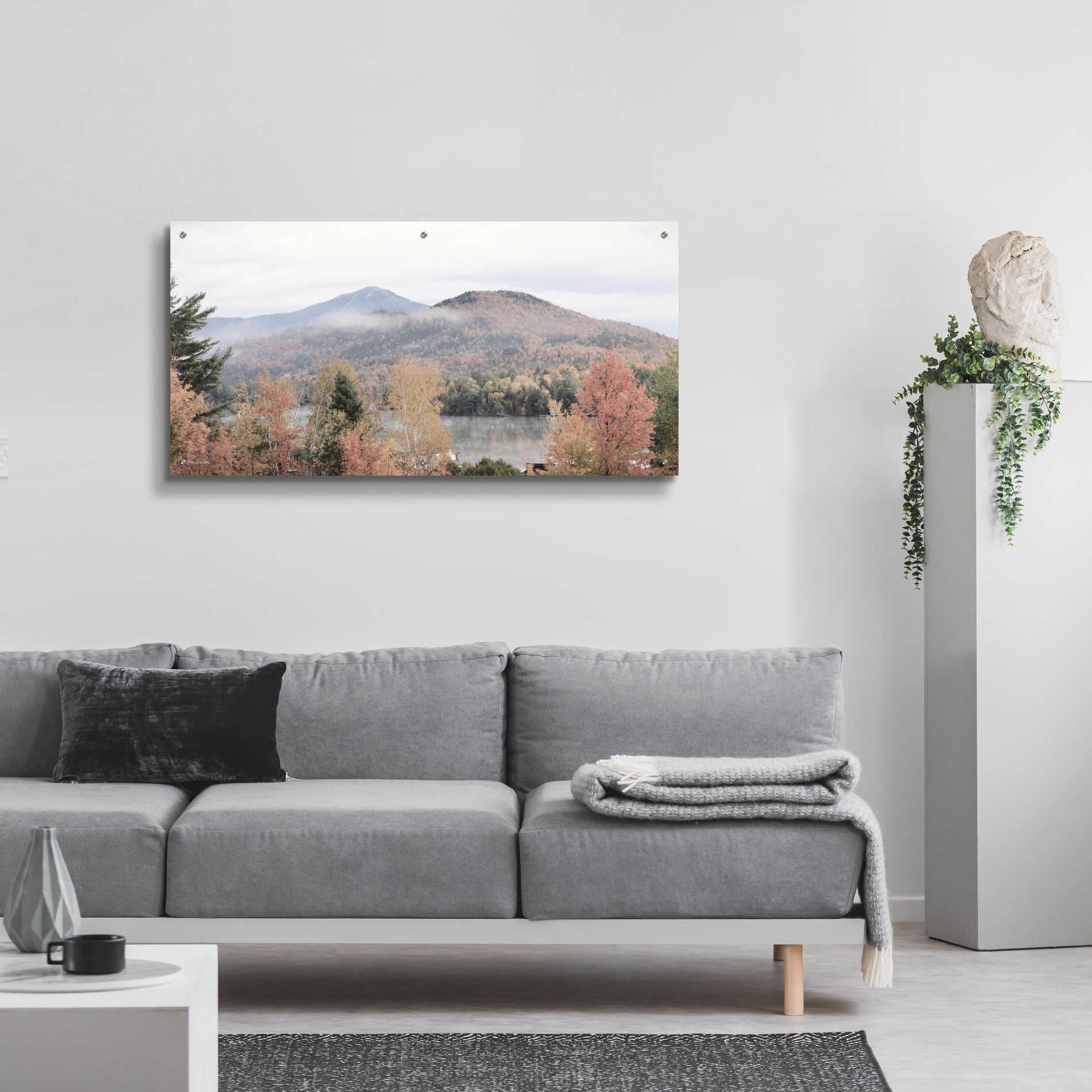 Epic Art 'Whiteface Mountain' by Lori Deiter Acrylic Glass Wall Art,48x24