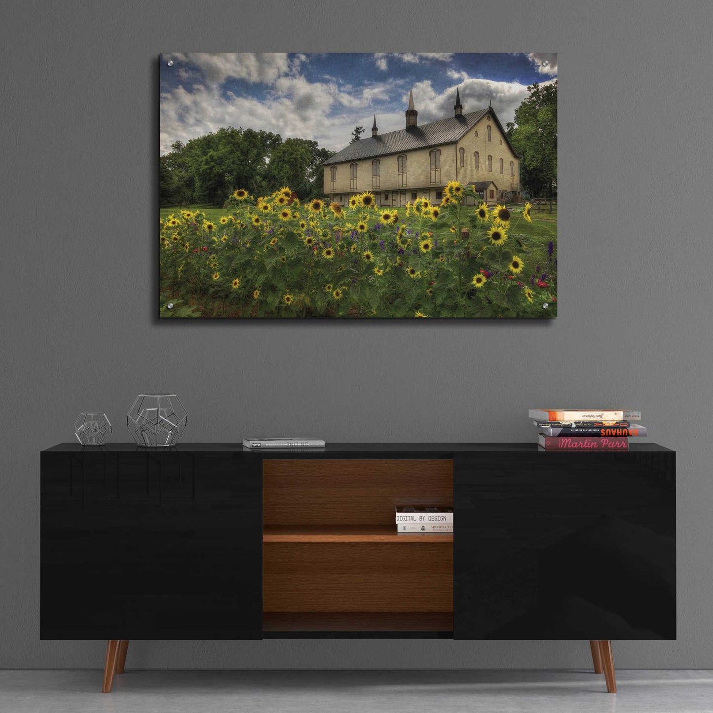 Epic Art 'Sunflower Garden' by Lori Deiter Acrylic Glass Wall Art,36x24