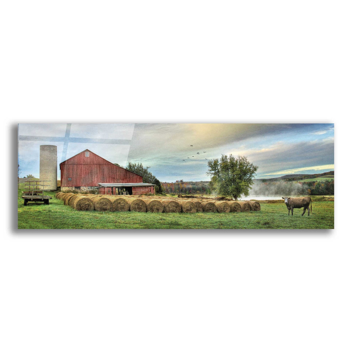 Epic Art 'Hay Harvest' by Lori Deiter Acrylic Glass Wall Art,3:1