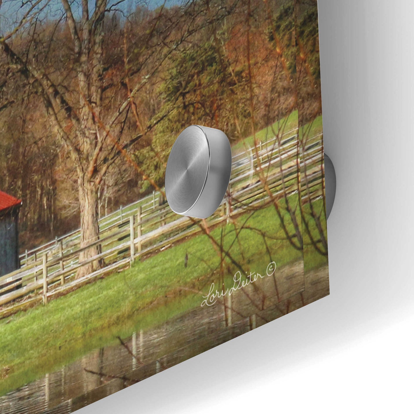 Epic Art 'Starr Farm' by Lori Deiter Acrylic Glass Wall Art,36x12