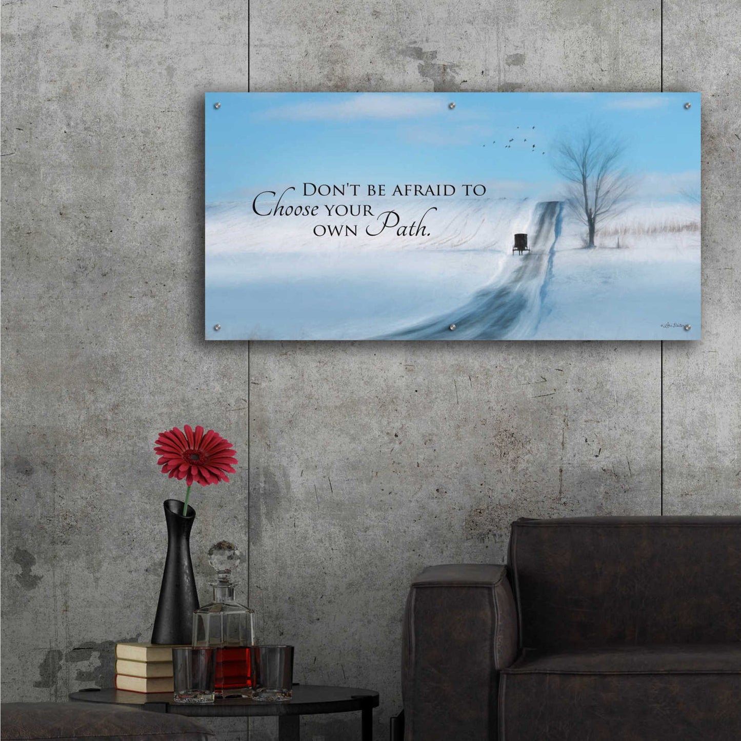 Epic Art 'Choose Your Own Path' by Lori Deiter Acrylic Glass Wall Art,48x24