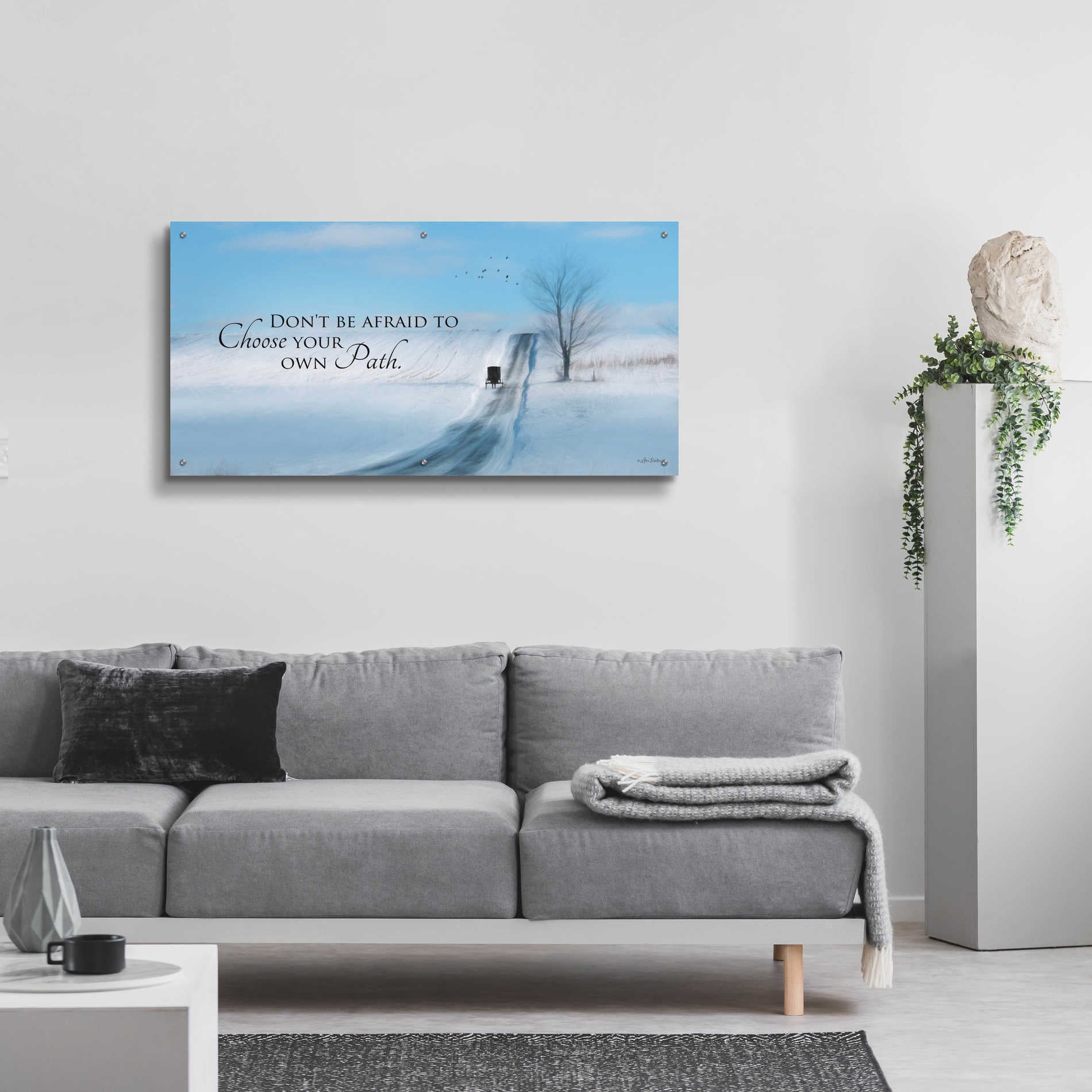 Epic Art 'Choose Your Own Path' by Lori Deiter Acrylic Glass Wall Art,48x24