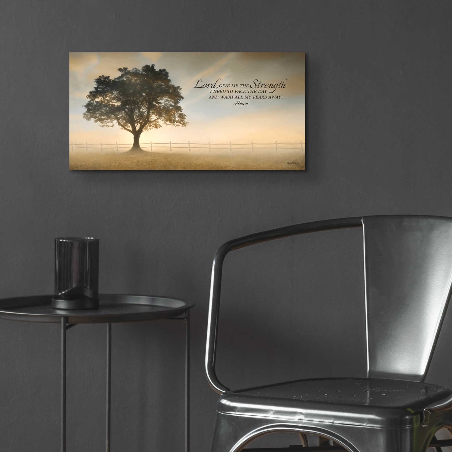 Epic Art 'Daily Prayer' by Lori Deiter Acrylic Glass Wall Art,24x12