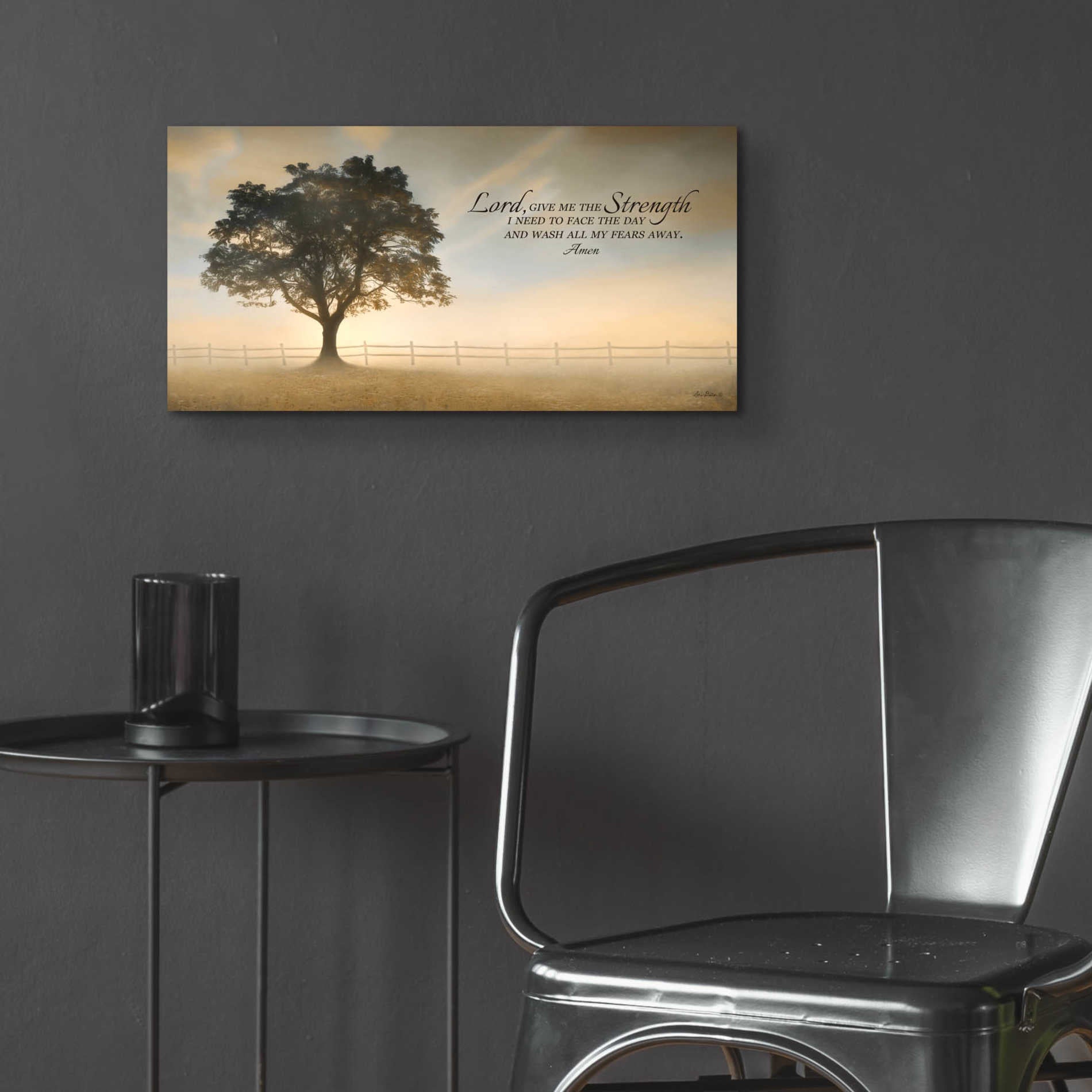 Epic Art 'Daily Prayer' by Lori Deiter Acrylic Glass Wall Art,24x12