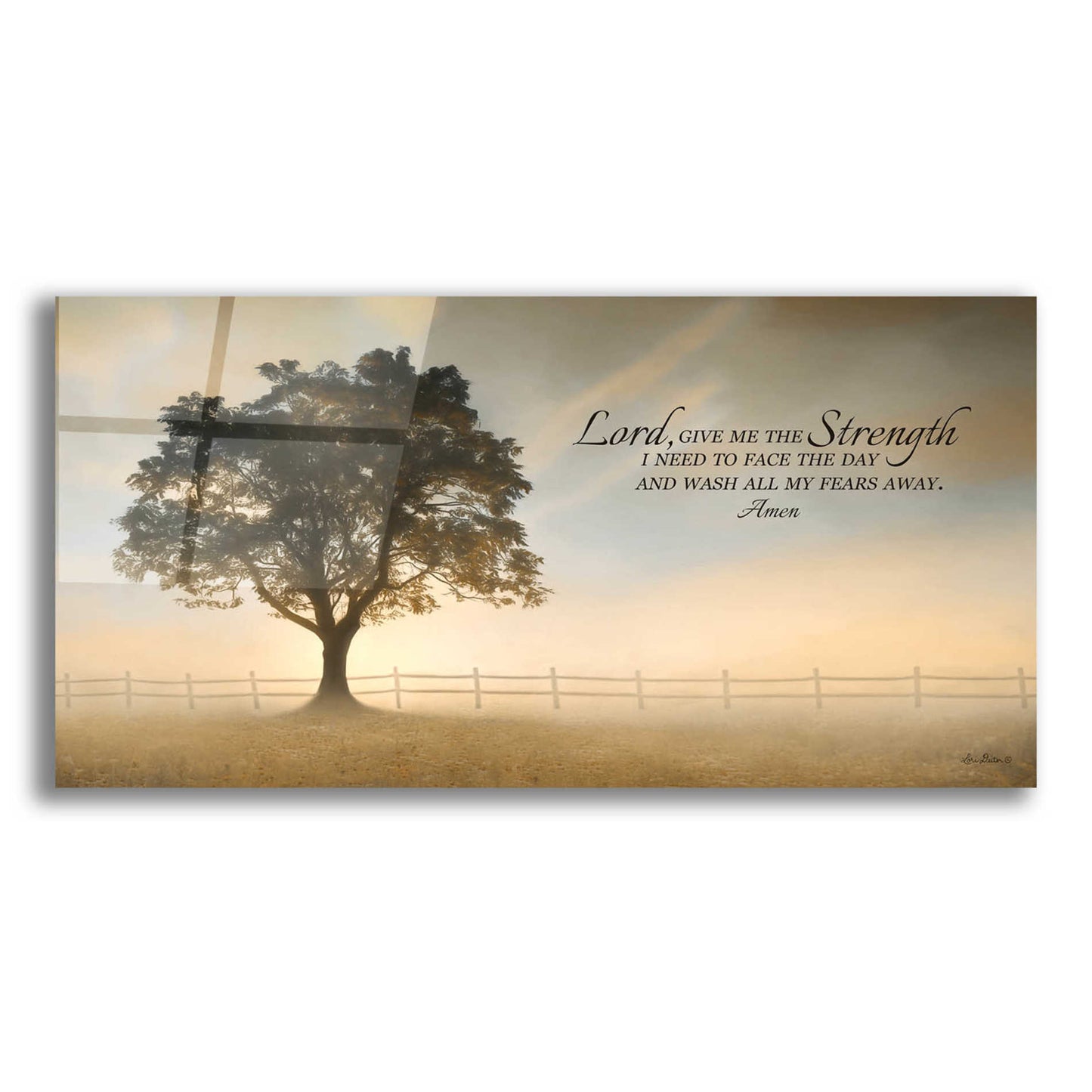 Epic Art 'Daily Prayer' by Lori Deiter Acrylic Glass Wall Art,24x12
