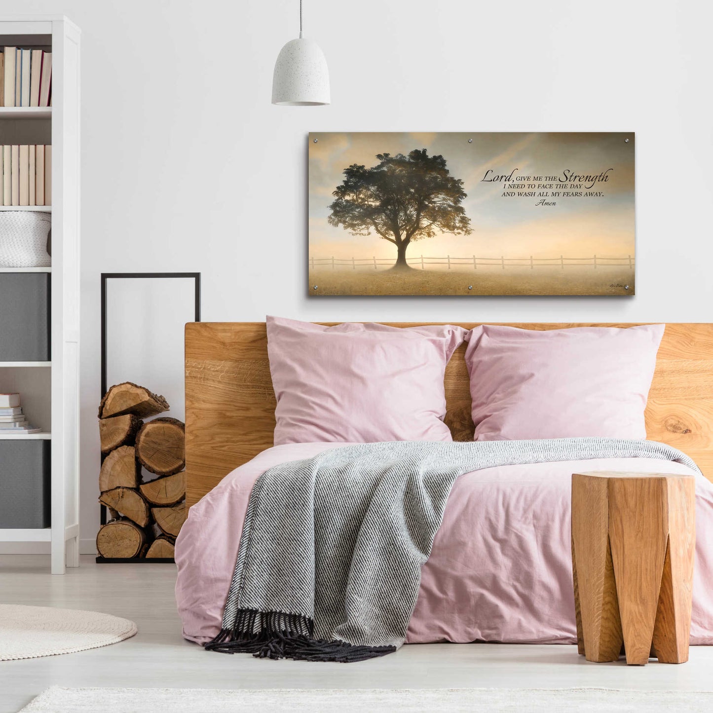 Epic Art 'Daily Prayer' by Lori Deiter Acrylic Glass Wall Art,48x24