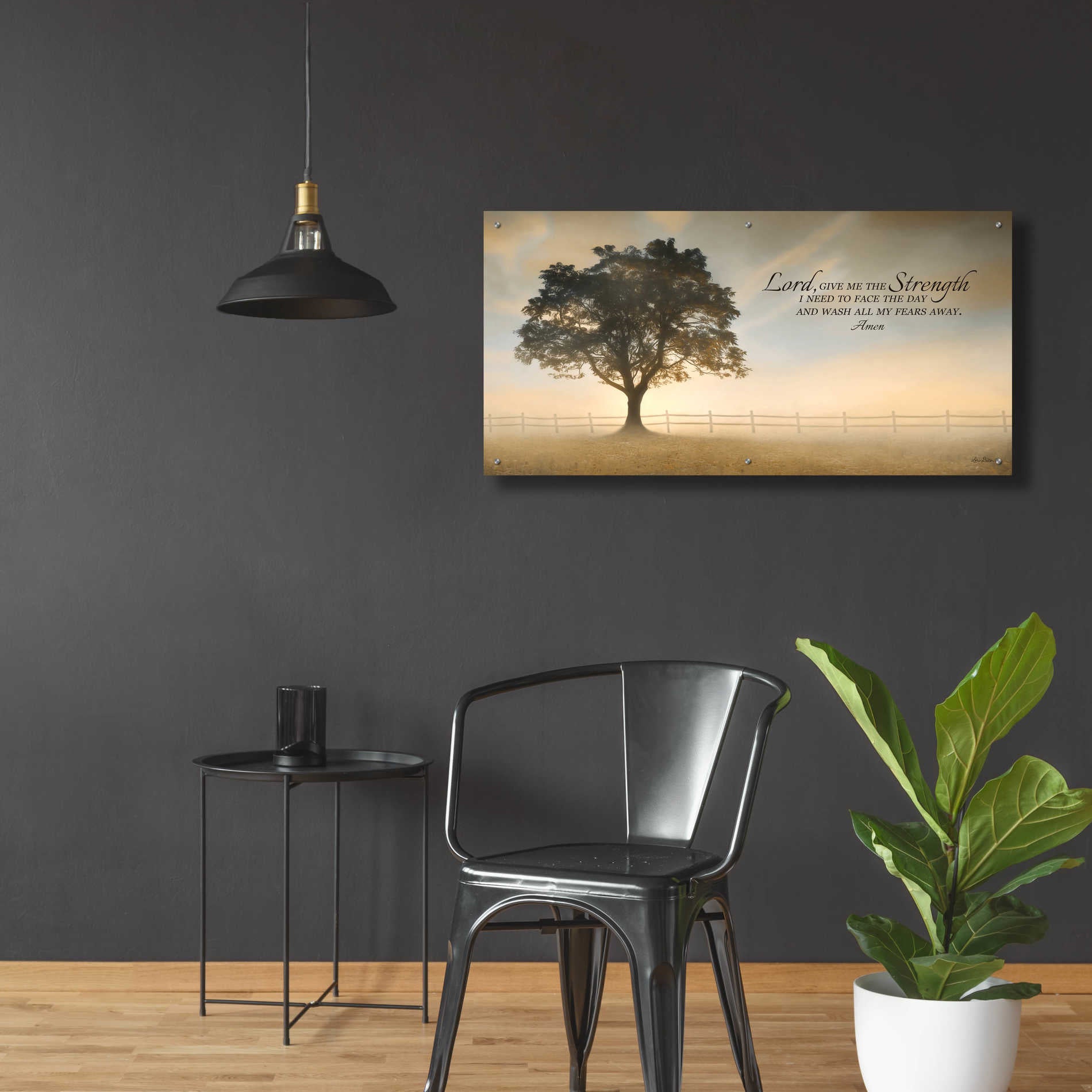 Epic Art 'Daily Prayer' by Lori Deiter Acrylic Glass Wall Art,48x24