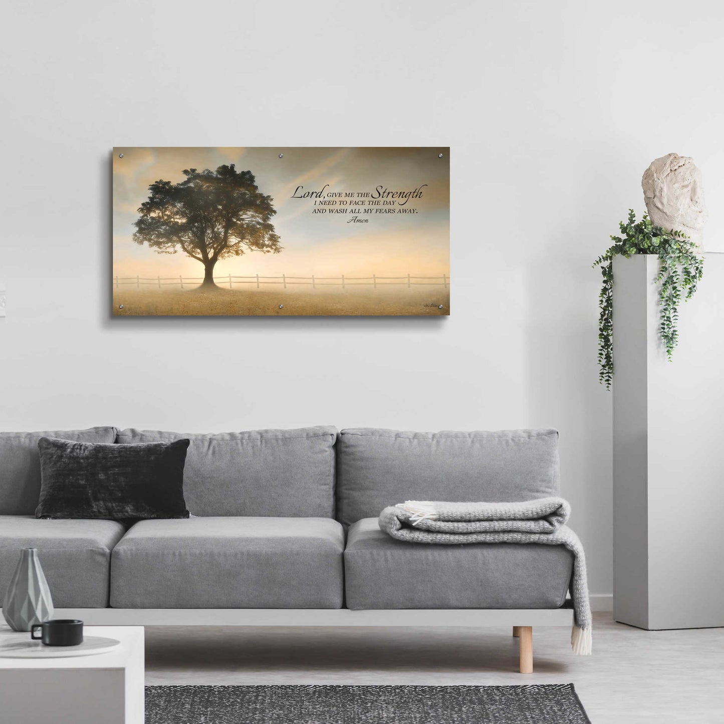 Epic Art 'Daily Prayer' by Lori Deiter Acrylic Glass Wall Art,48x24