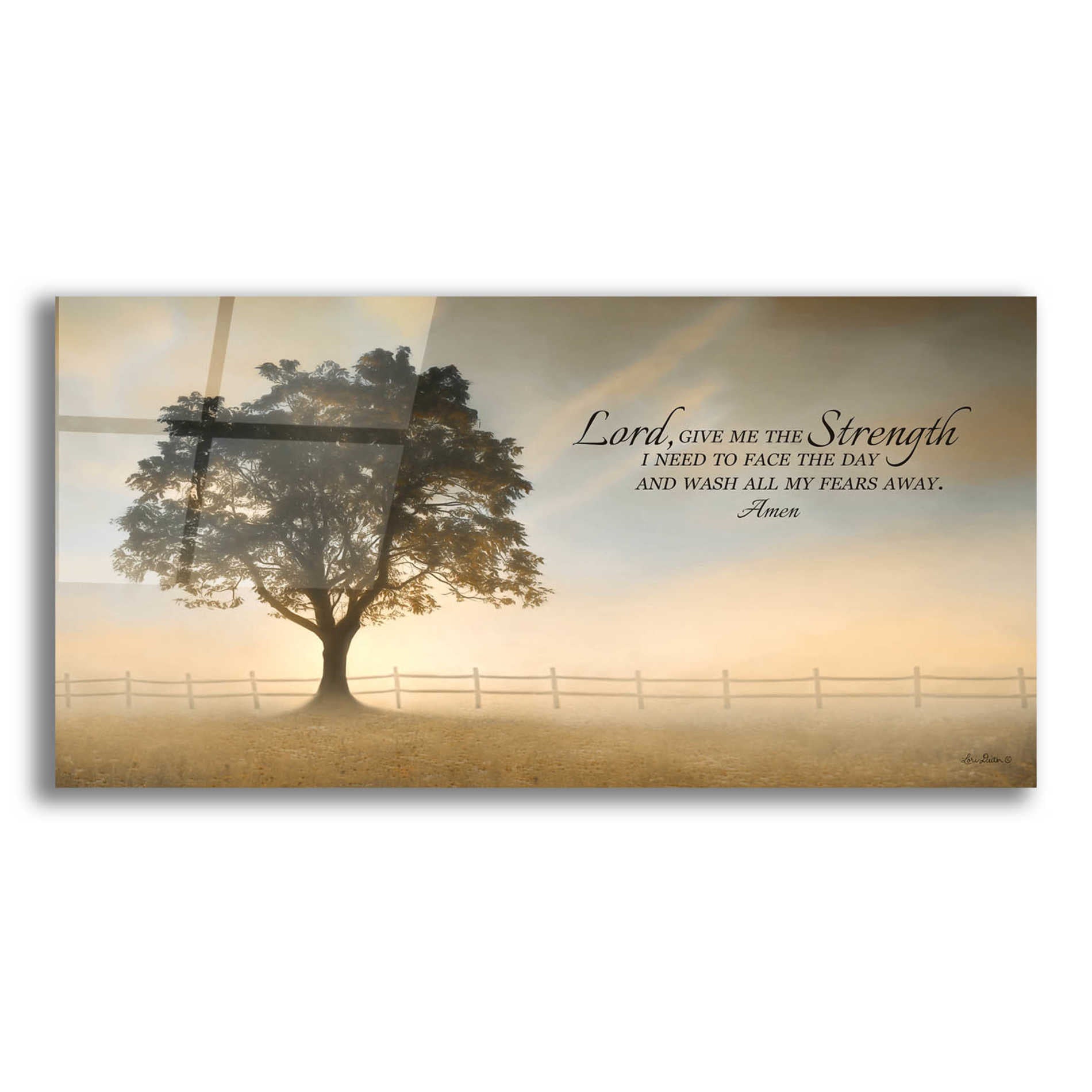 Epic Art 'Daily Prayer' by Lori Deiter Acrylic Glass Wall Art,2:1