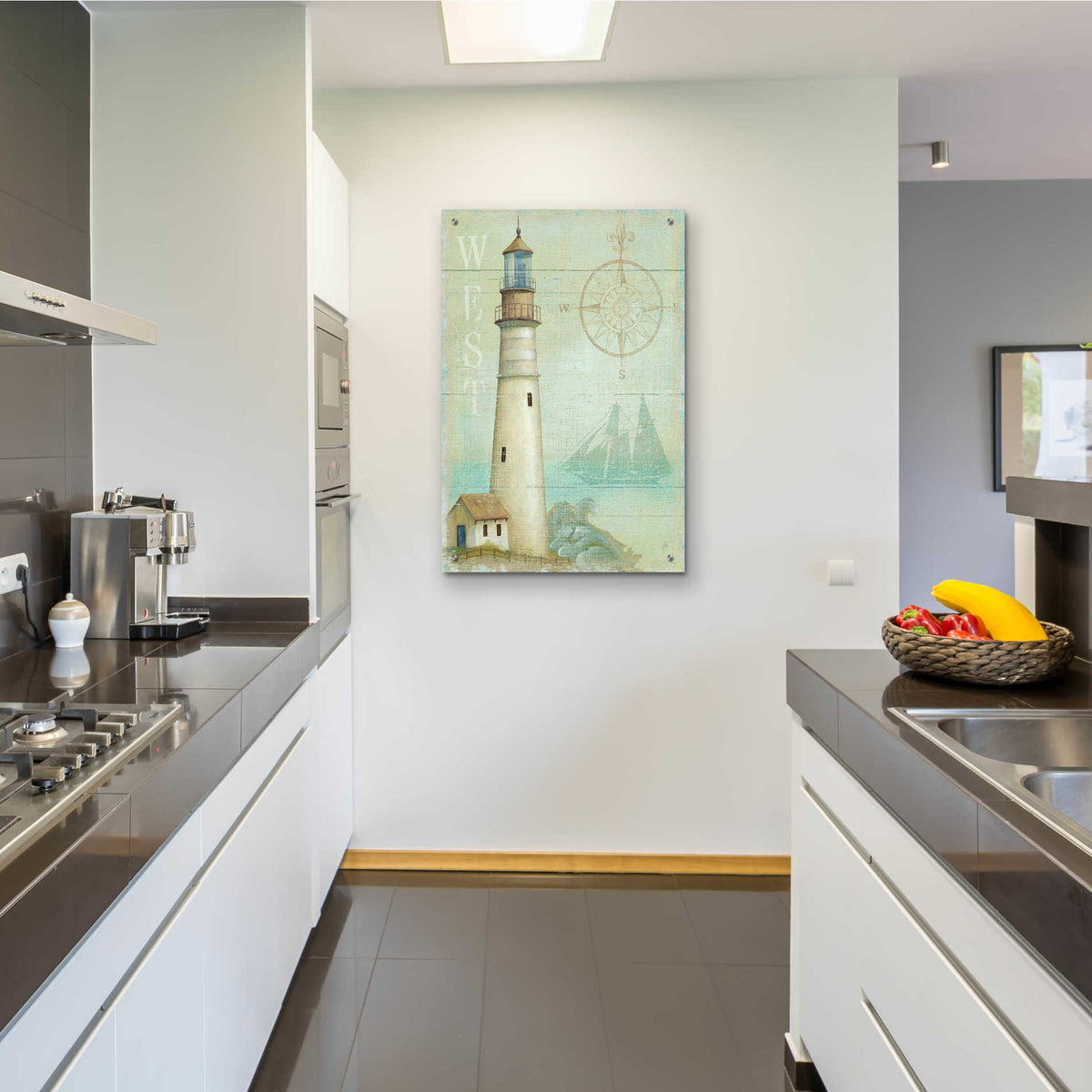 Epic Art 'West Coastal Light' by Daphne Brissonnet, Acrylic Glass Wall Art,24x36