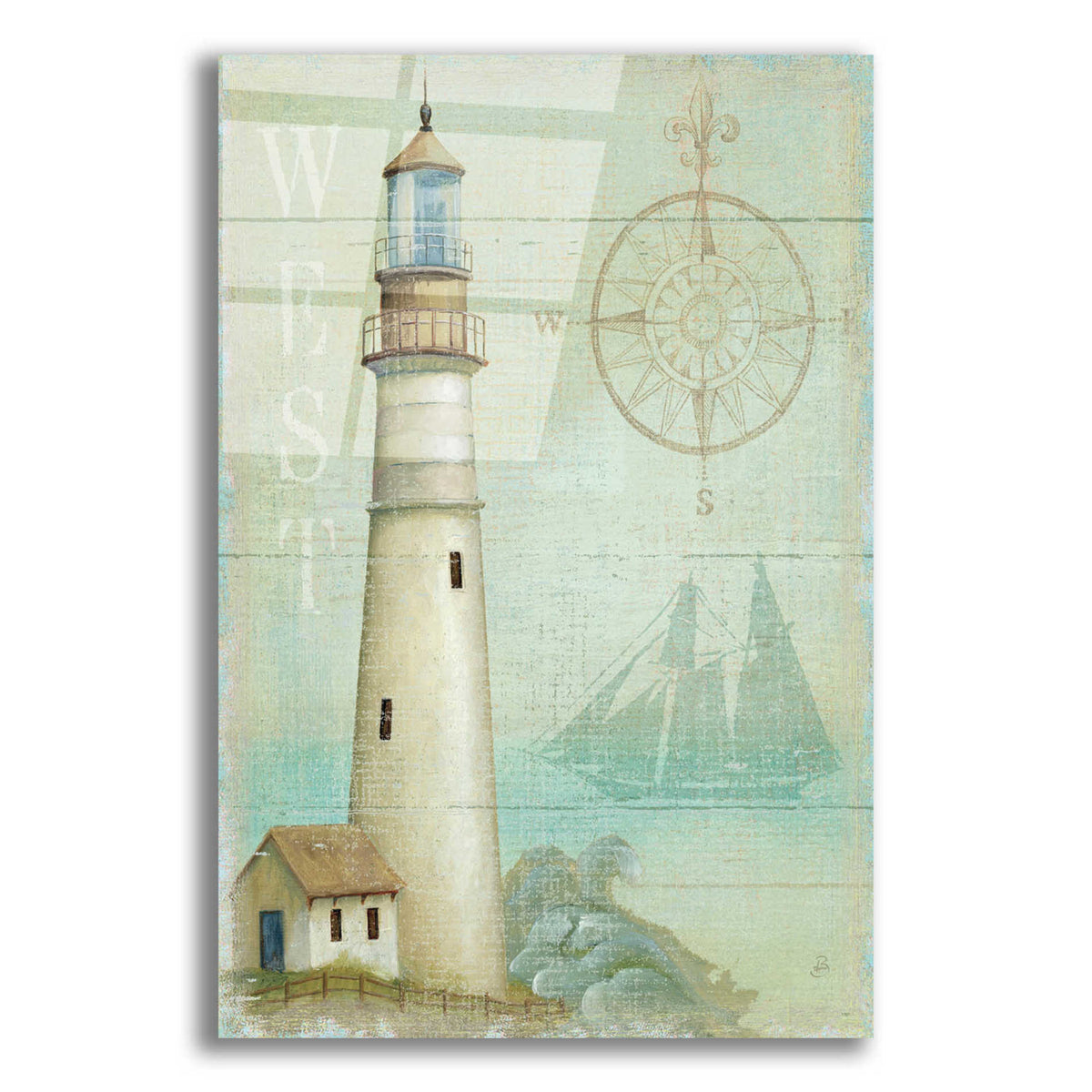 Epic Art 'West Coastal Light' by Daphne Brissonnet, Acrylic Glass Wall Art