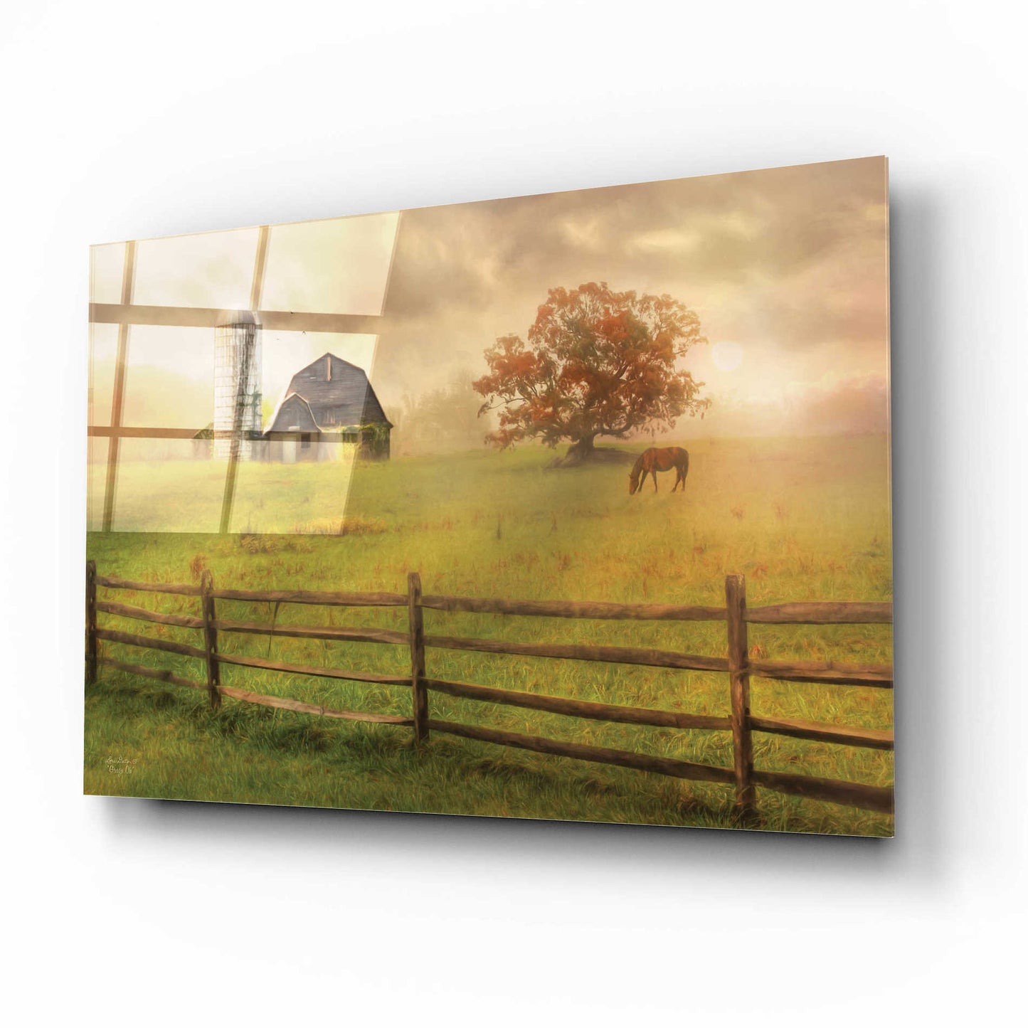 Epic Art 'Graze On' by Lori Deiter Acrylic Glass Wall Art,16x12