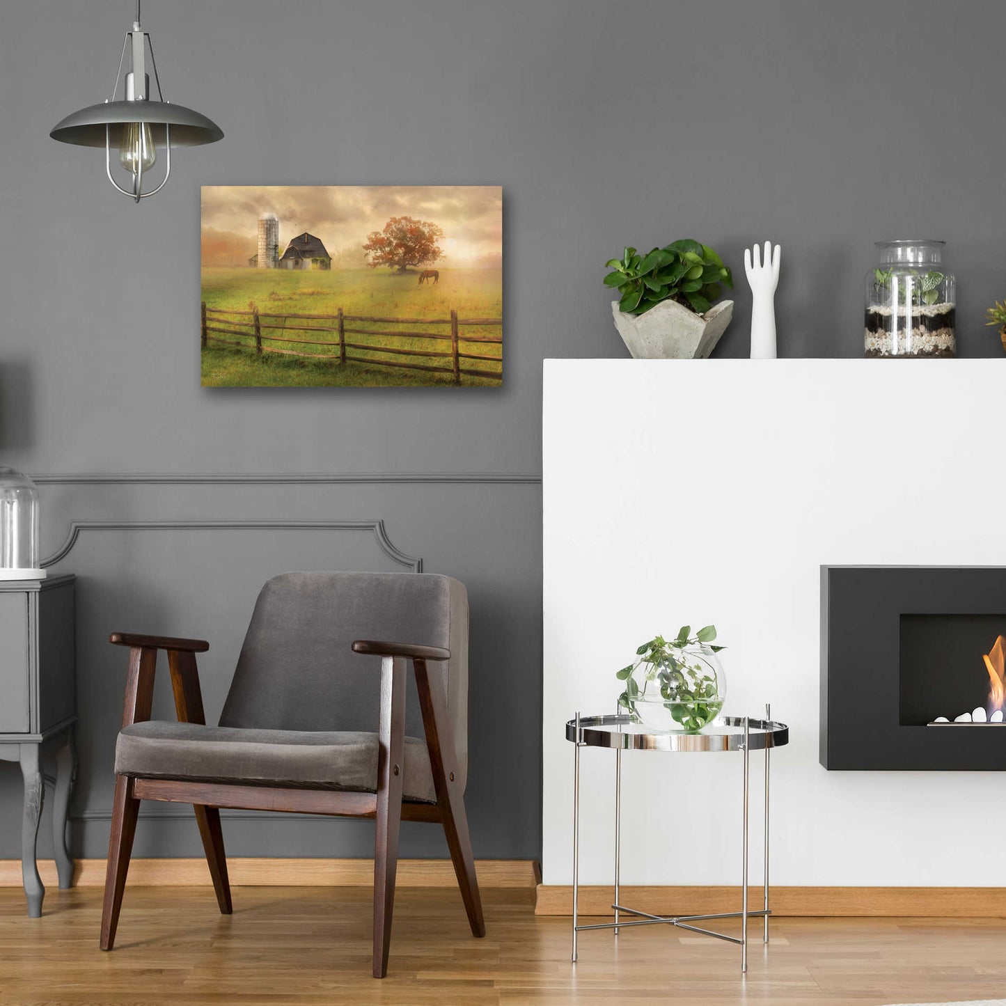 Epic Art 'Graze On' by Lori Deiter Acrylic Glass Wall Art,24x16