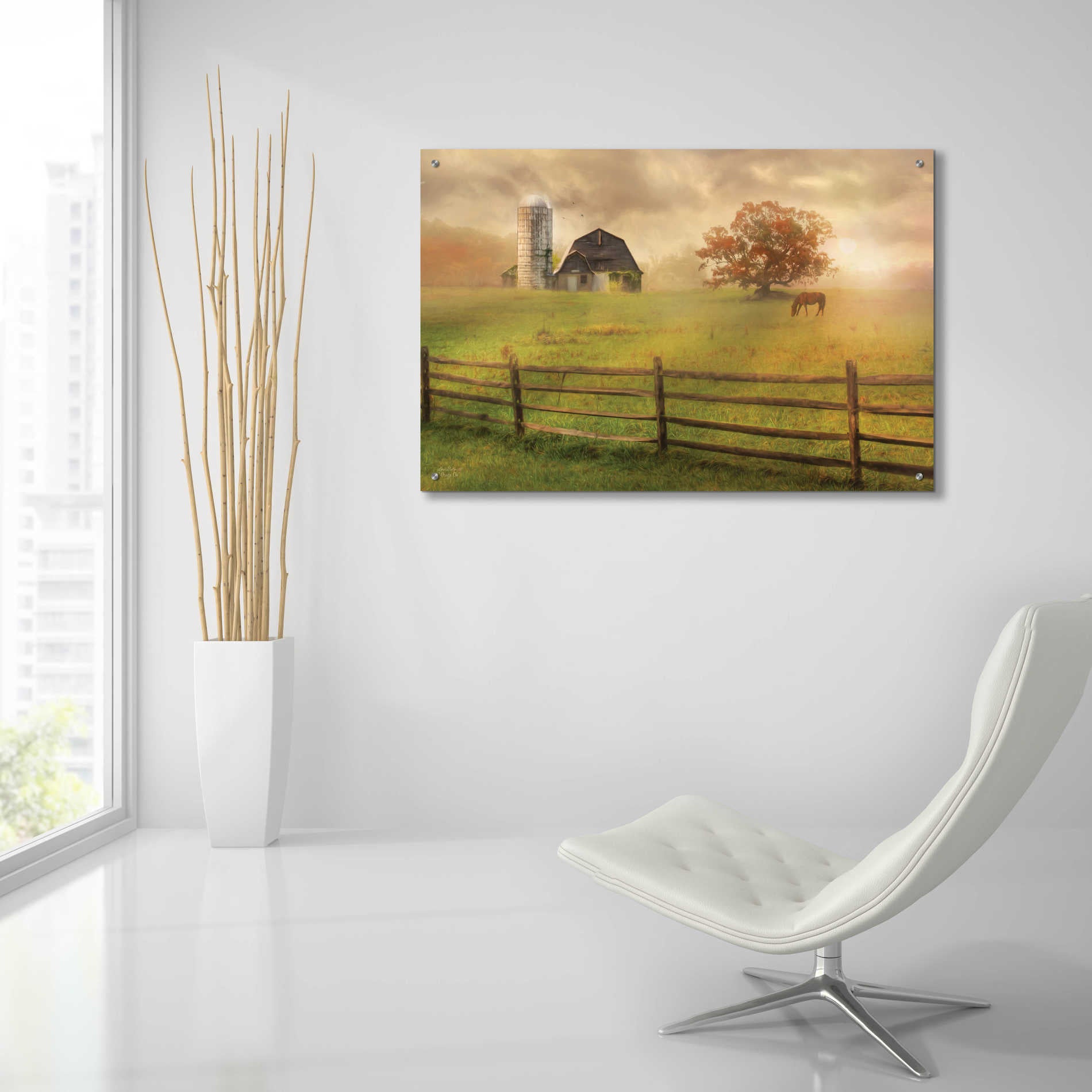 Epic Art 'Graze On' by Lori Deiter Acrylic Glass Wall Art,36x24