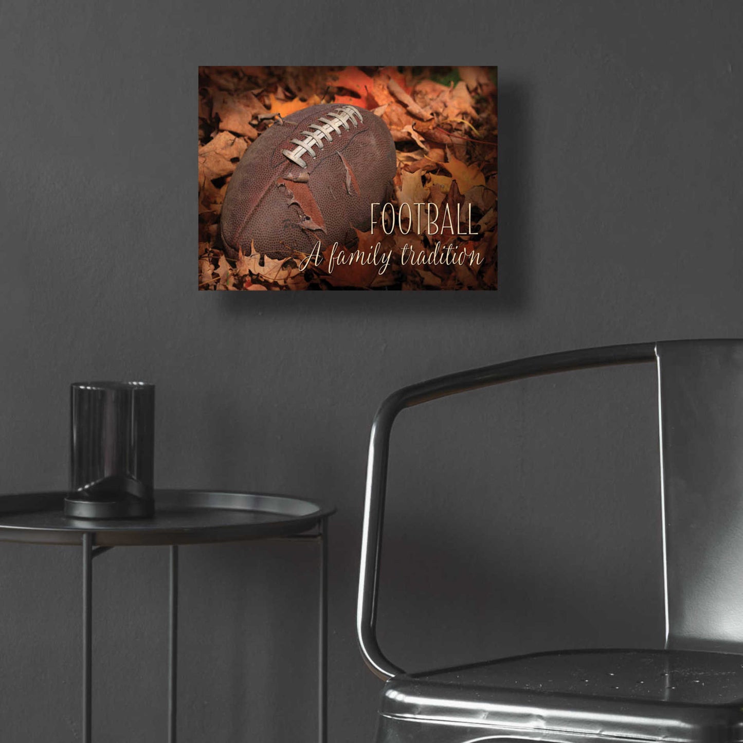 Epic Art 'Football - A Family Tradition' by Lori Deiter Acrylic Glass Wall Art,16x12