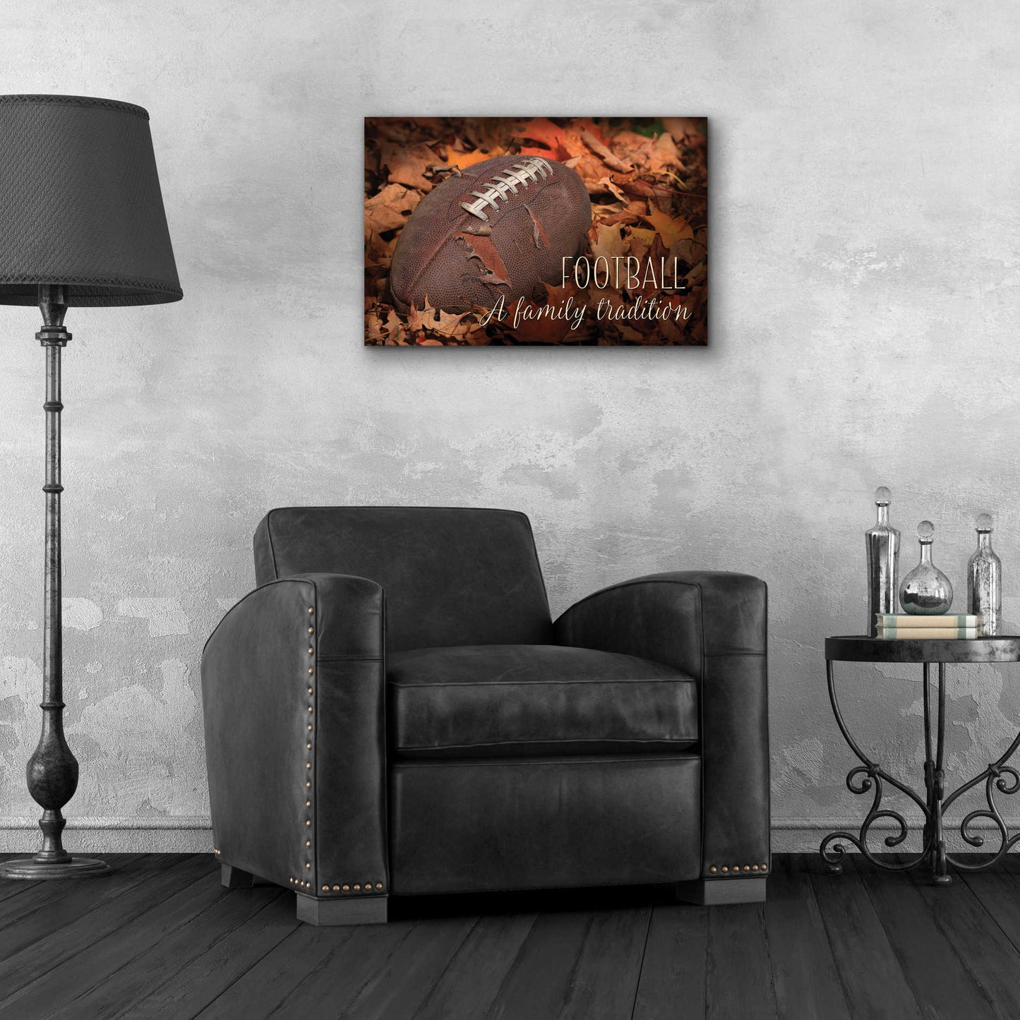 Epic Art 'Football - A Family Tradition' by Lori Deiter Acrylic Glass Wall Art,24x16