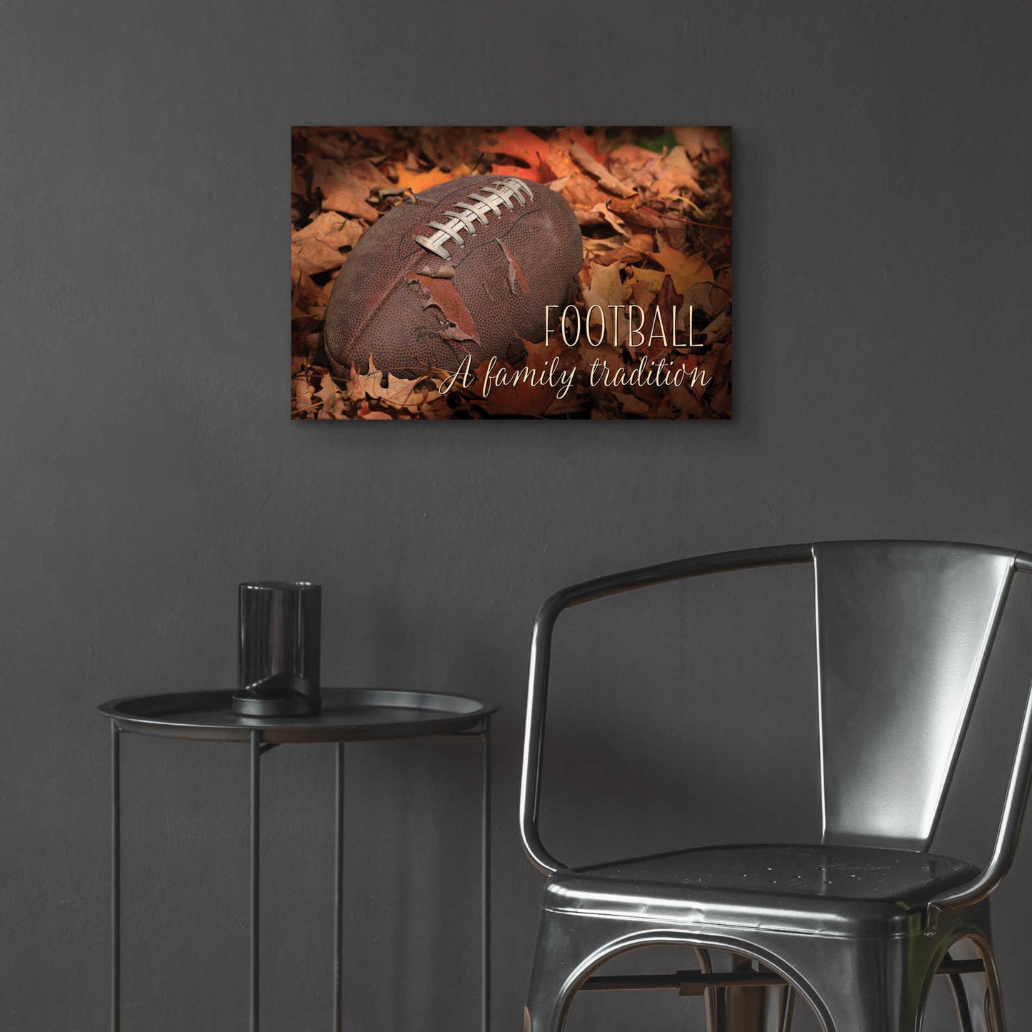 Epic Art 'Football - A Family Tradition' by Lori Deiter Acrylic Glass Wall Art,24x16