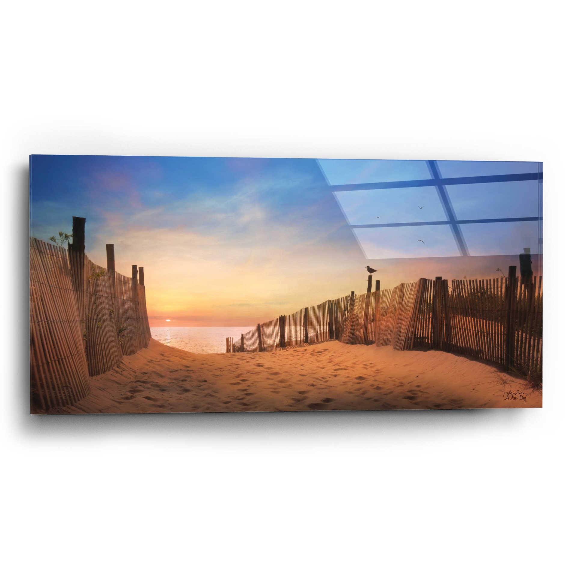 Epic Art 'A New Day' by Lori Deiter Acrylic Glass Wall Art,24x12