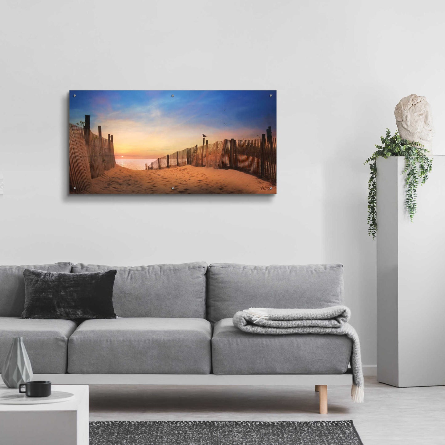 Epic Art 'A New Day' by Lori Deiter Acrylic Glass Wall Art,48x24