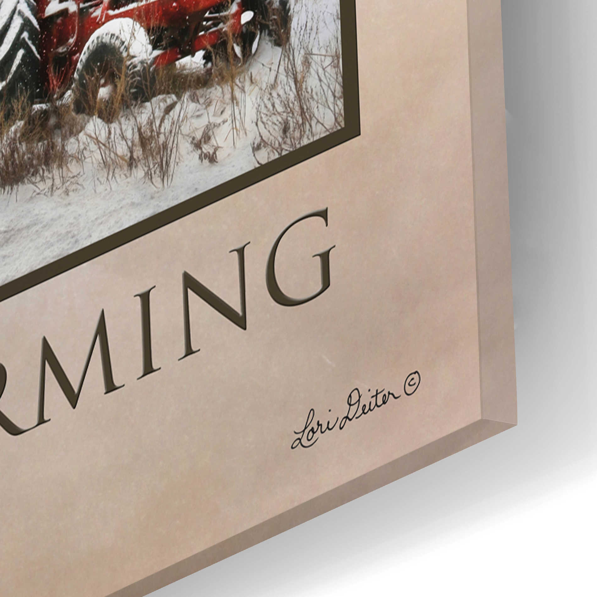 Epic Art 'Faith, Family & Farming' by Lori Deiter Acrylic Glass Wall Art,12x16