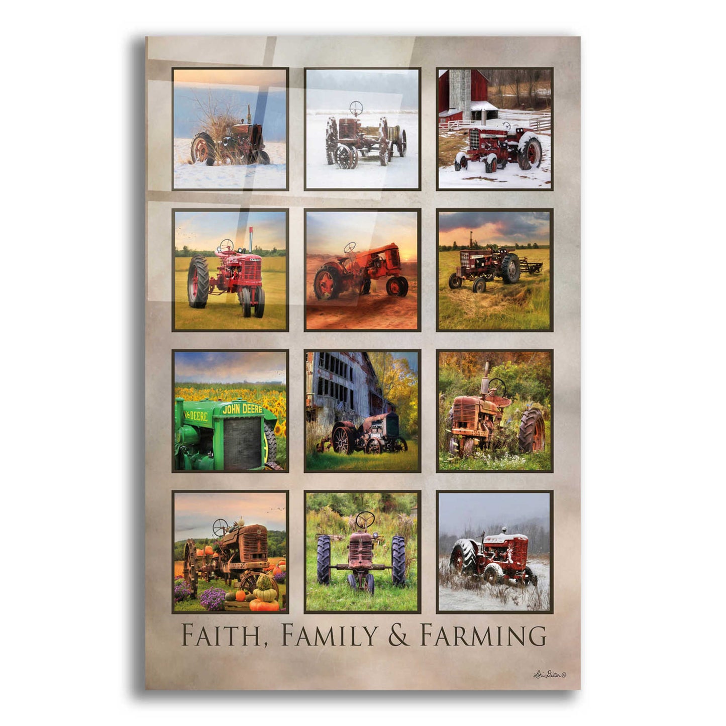 Epic Art 'Faith, Family & Farming' by Lori Deiter Acrylic Glass Wall Art