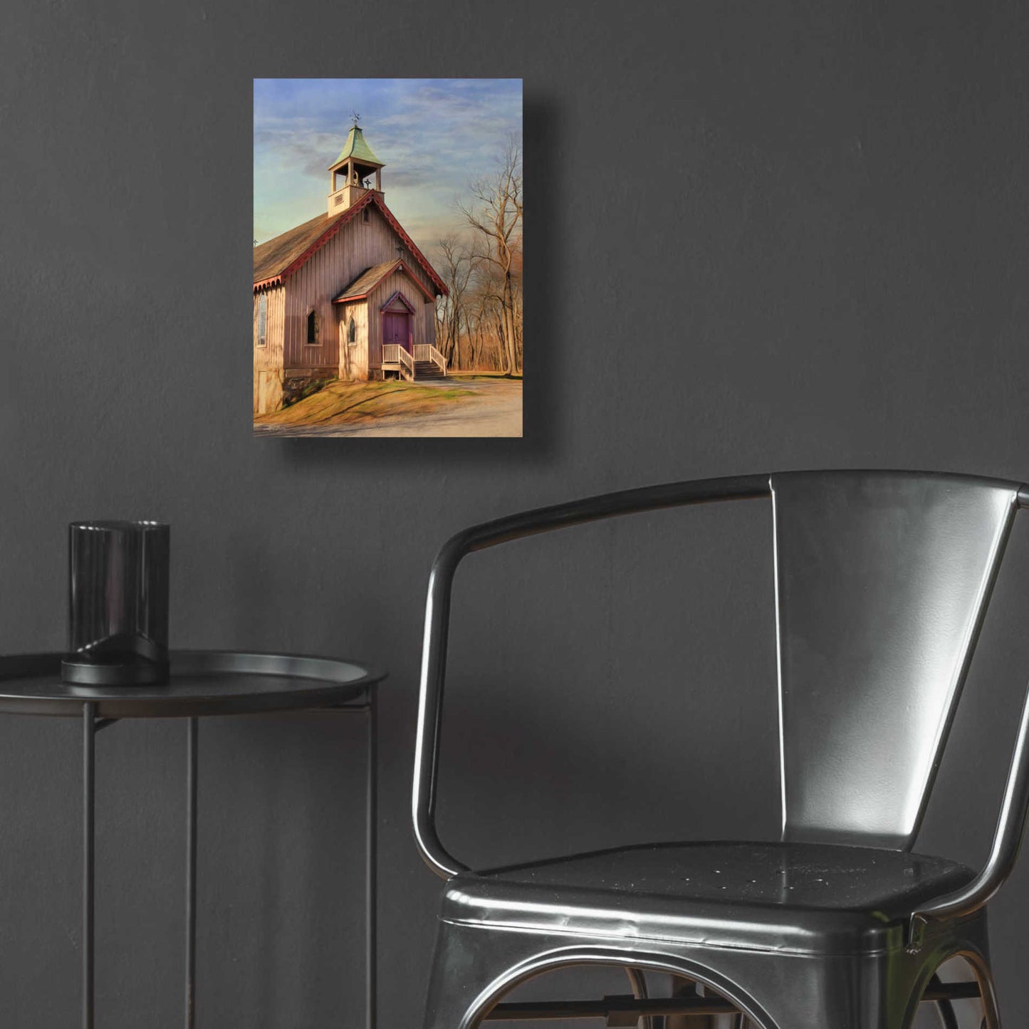 Epic Art 'Eckley St. James Church' by Lori Deiter Acrylic Glass Wall Art,12x16