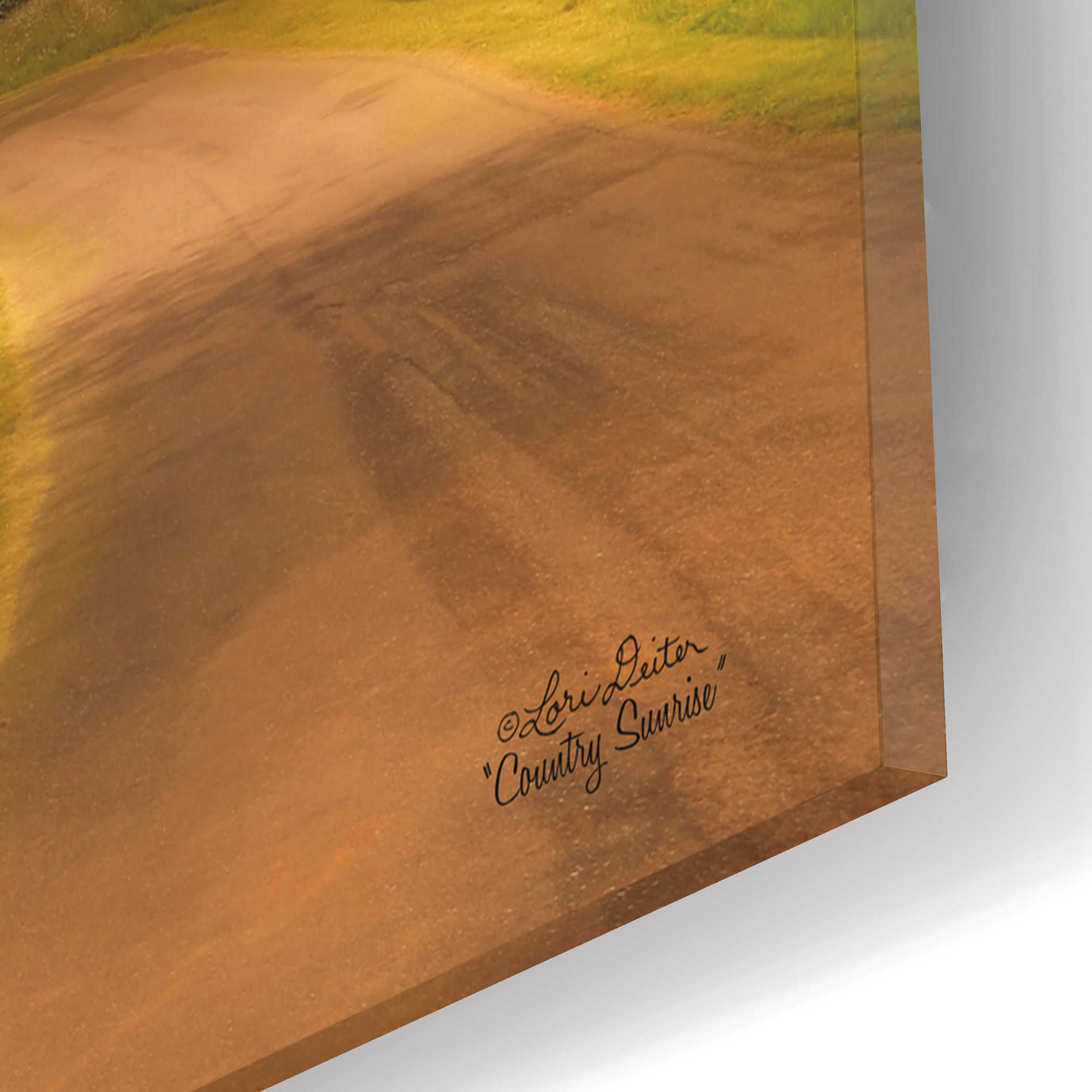 Epic Art 'Country Sunrise' by Lori Deiter Acrylic Glass Wall Art,16x12