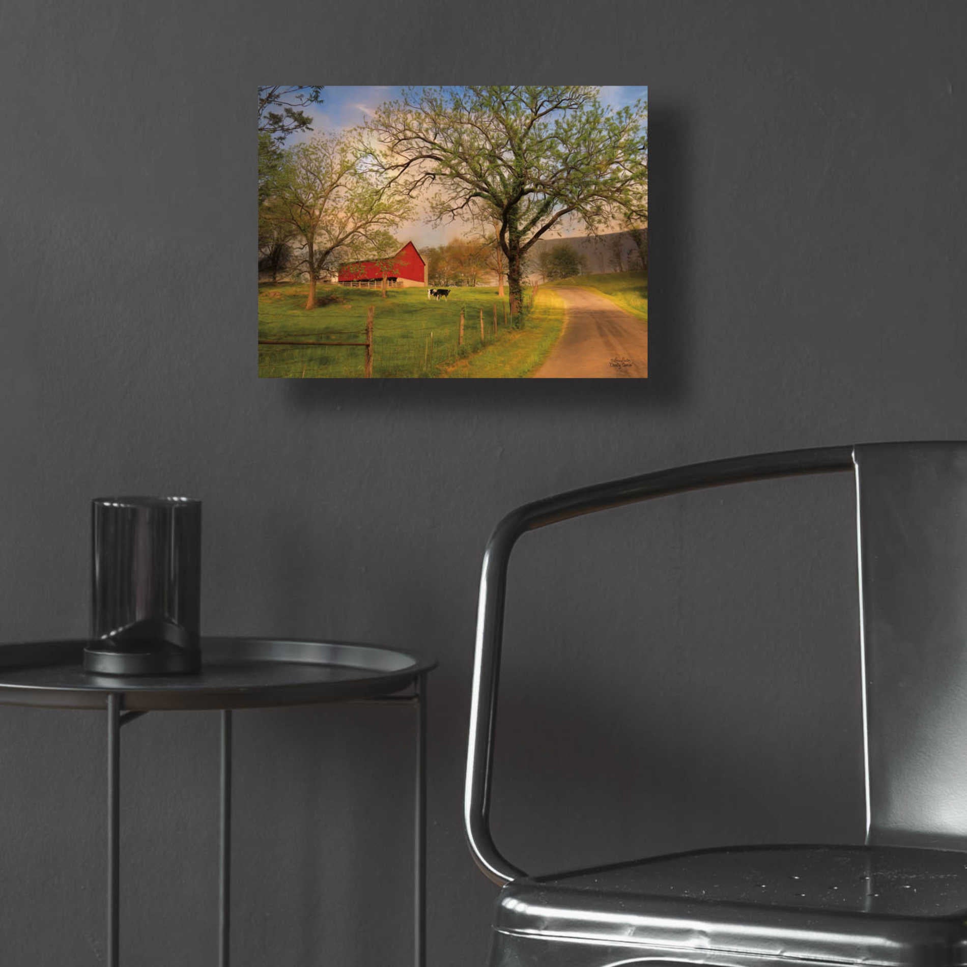 Epic Art 'Country Sunrise' by Lori Deiter Acrylic Glass Wall Art,16x12