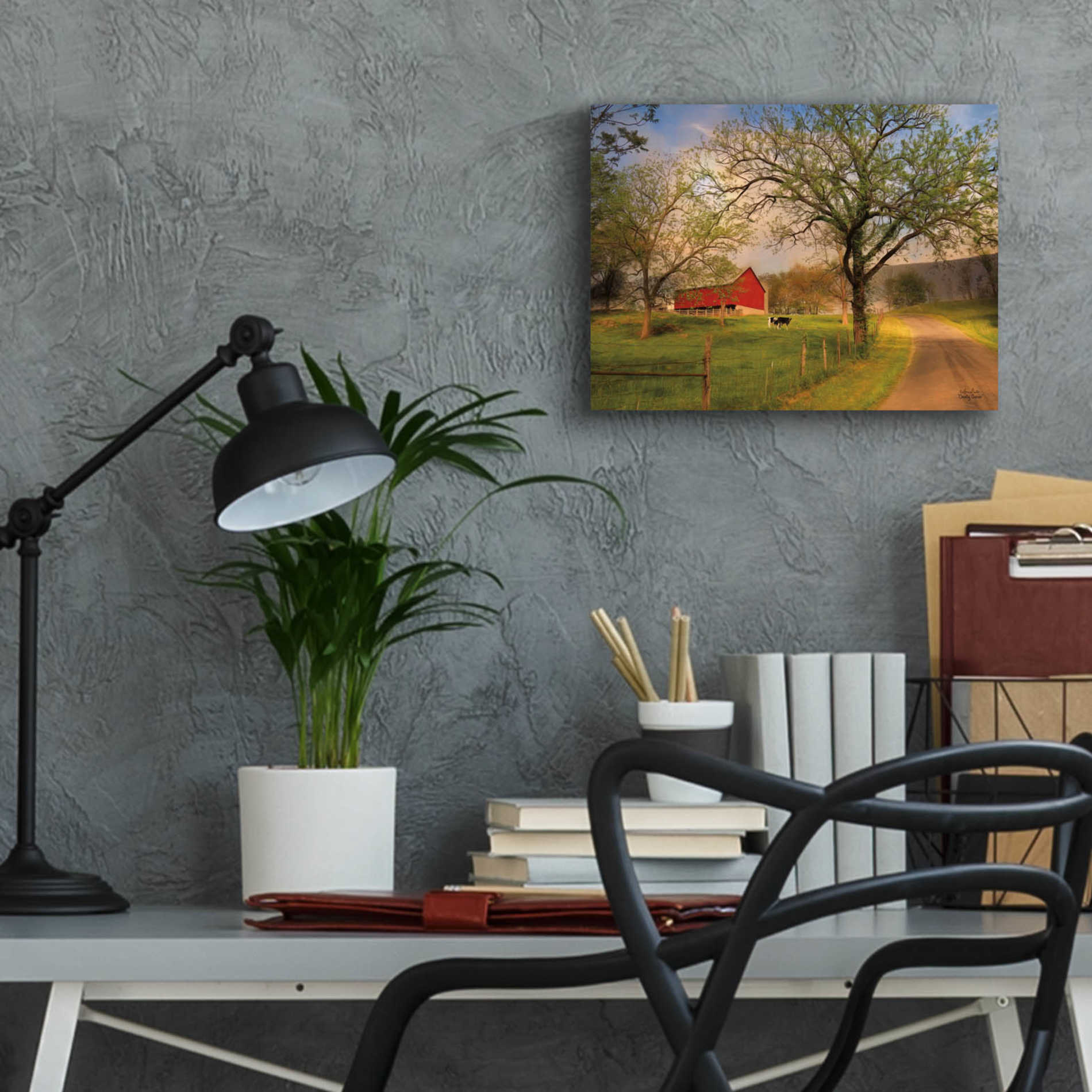 Epic Art 'Country Sunrise' by Lori Deiter Acrylic Glass Wall Art,16x12