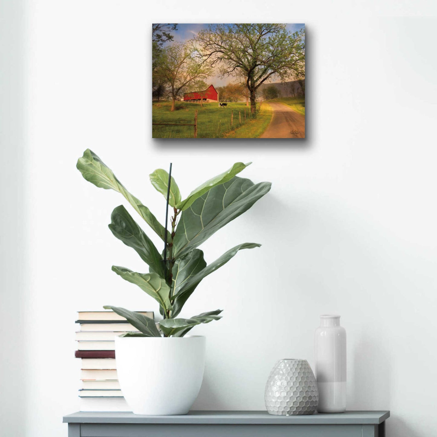 Epic Art 'Country Sunrise' by Lori Deiter Acrylic Glass Wall Art,16x12