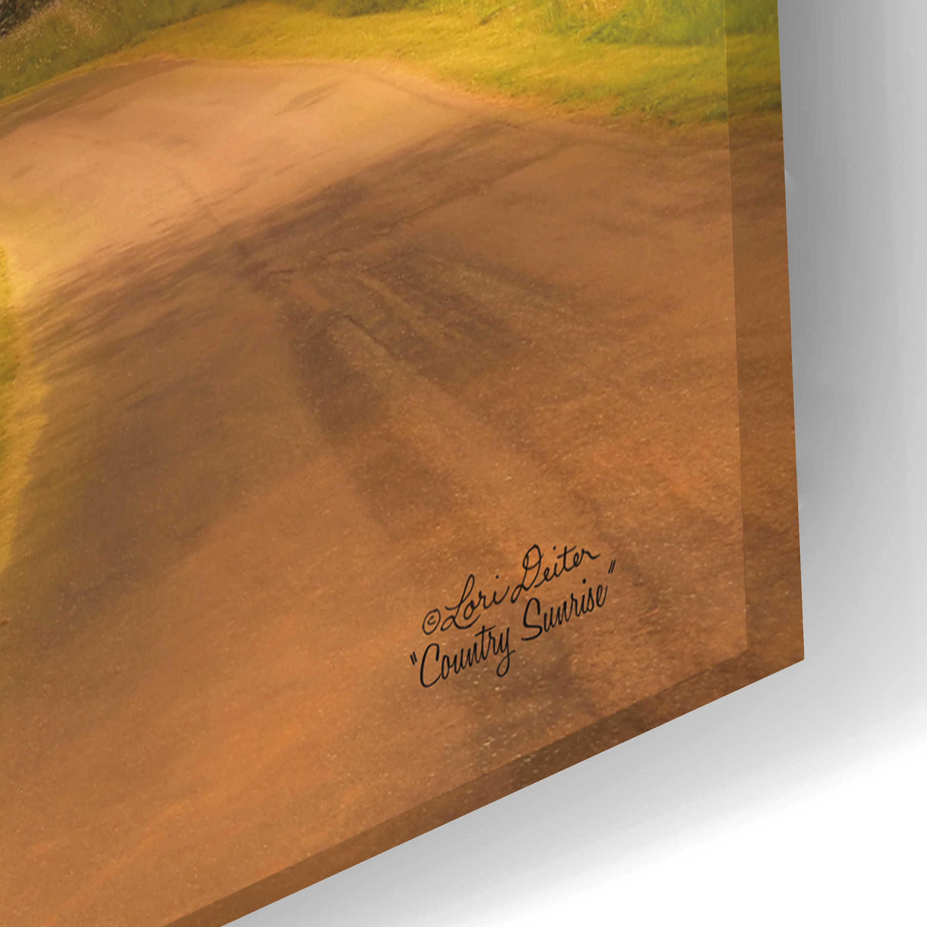 Epic Art 'Country Sunrise' by Lori Deiter Acrylic Glass Wall Art,24x16