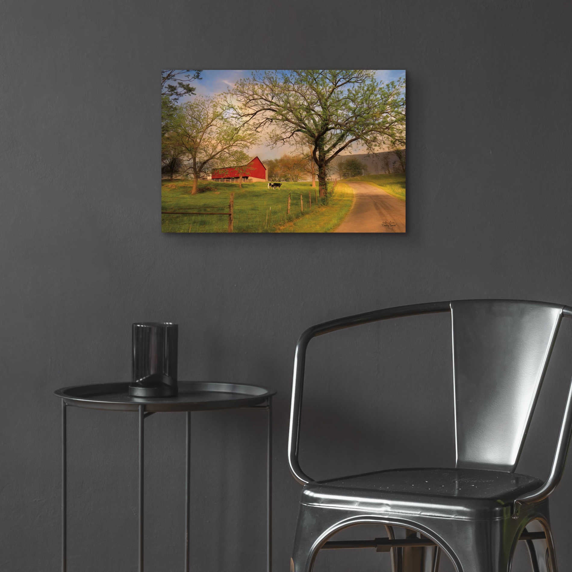 Epic Art 'Country Sunrise' by Lori Deiter Acrylic Glass Wall Art,24x16