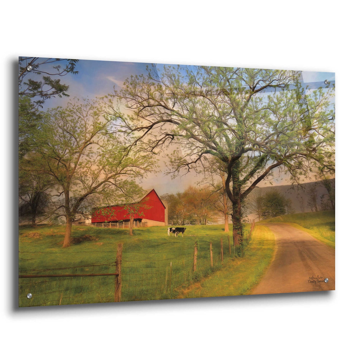 Epic Art 'Country Sunrise' by Lori Deiter Acrylic Glass Wall Art,36x24