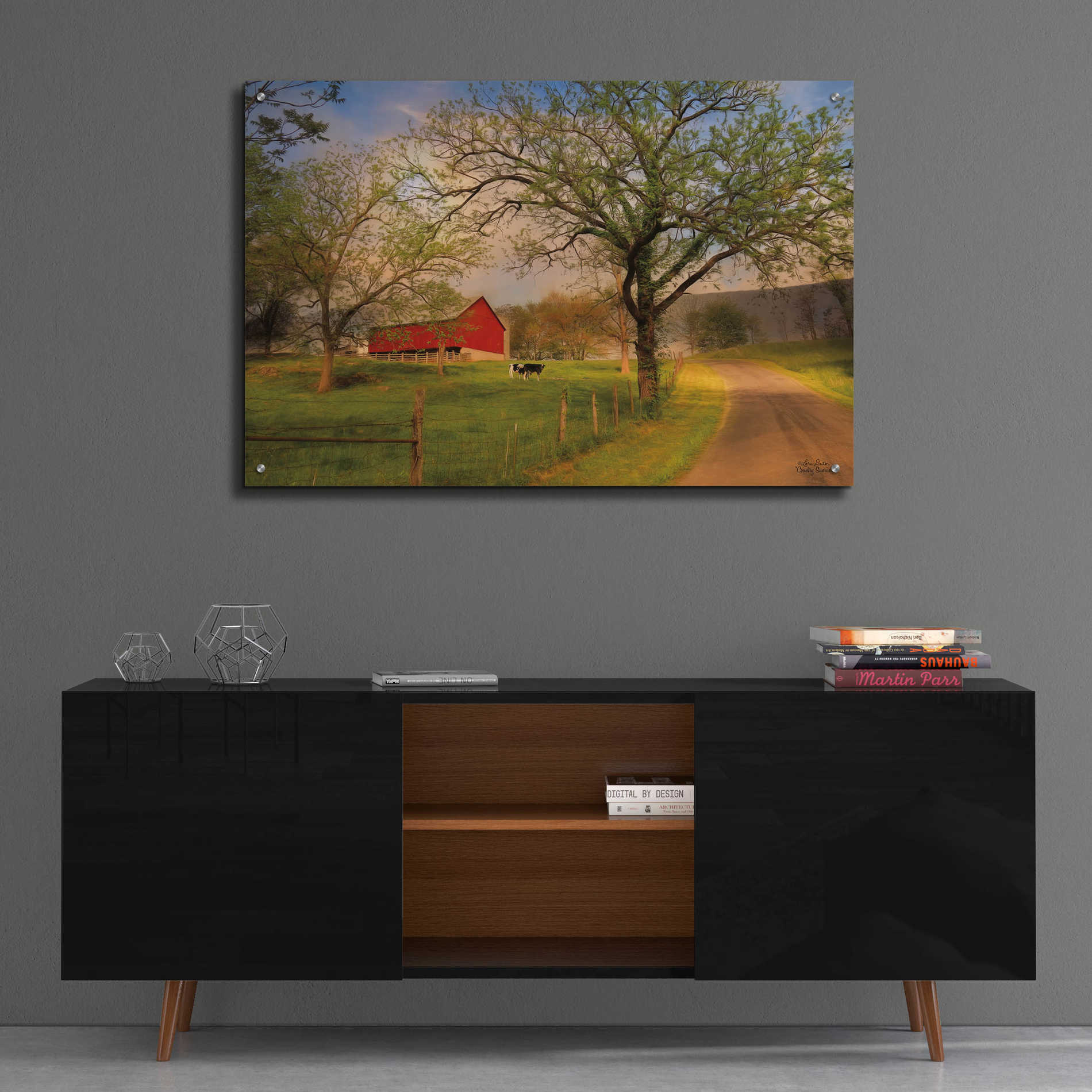 Epic Art 'Country Sunrise' by Lori Deiter Acrylic Glass Wall Art,36x24