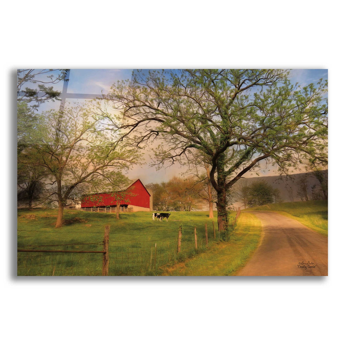 Epic Art 'Country Sunrise' by Lori Deiter Acrylic Glass Wall Art
