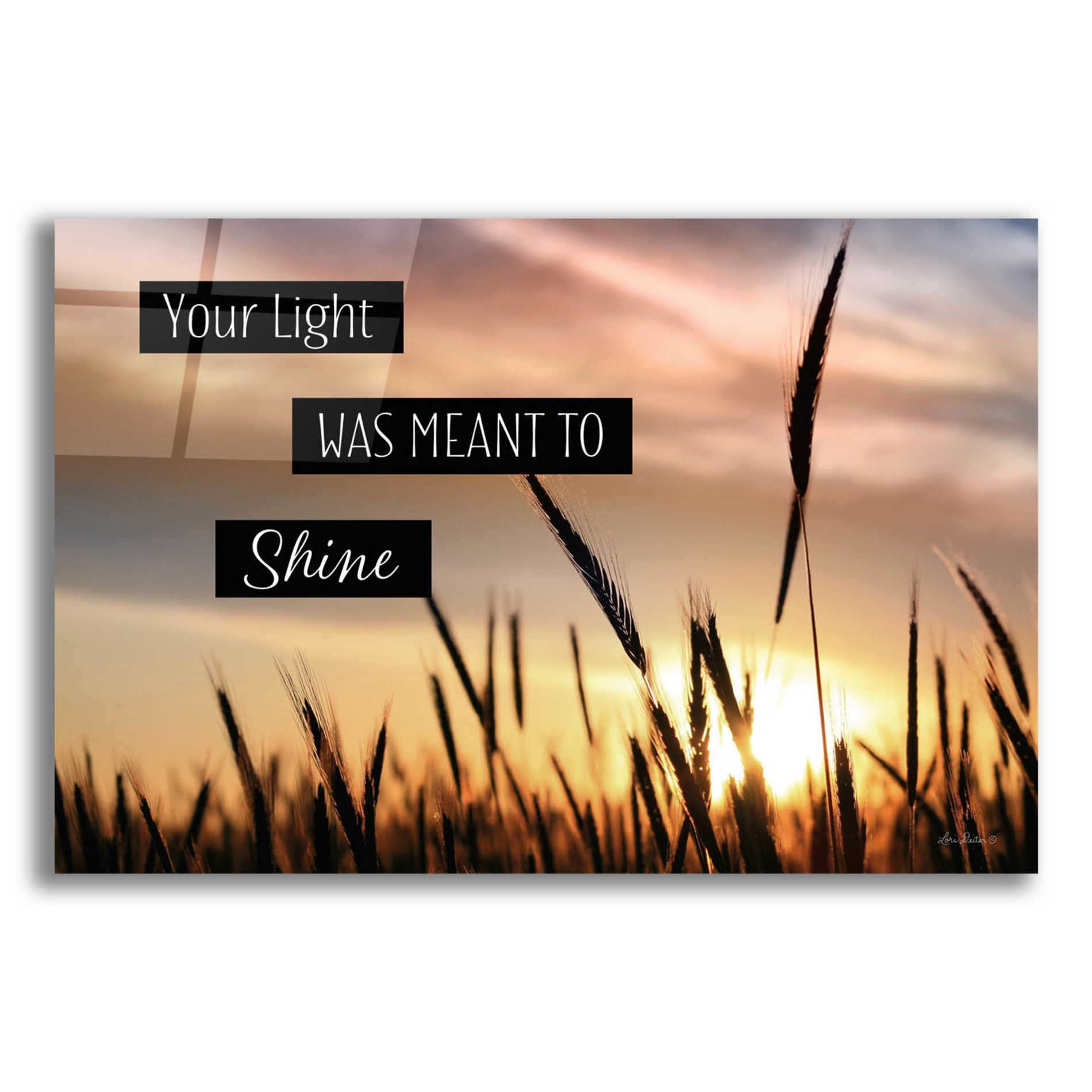 Epic Art 'Your Light' by Lori Deiter Acrylic Glass Wall Art,16x12