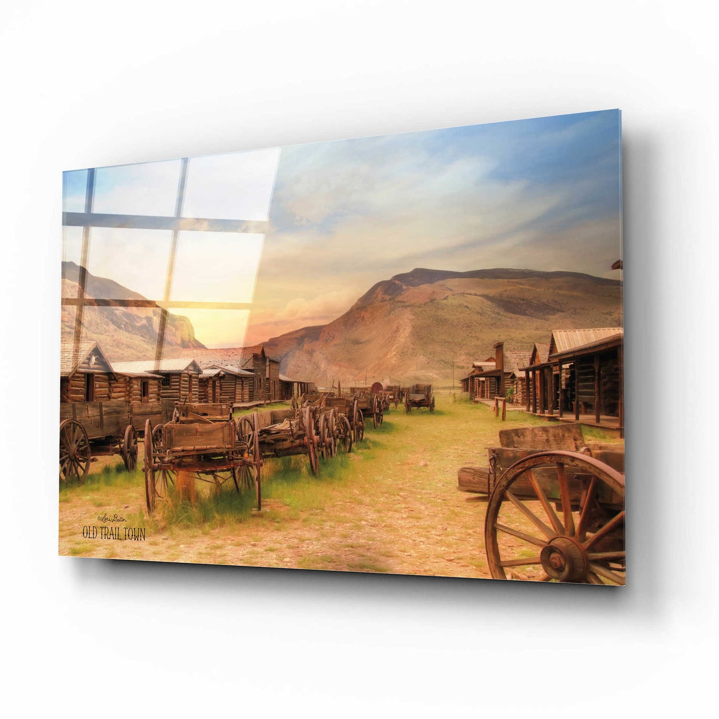 Epic Art 'Old Trail Town' by Lori Deiter Acrylic Glass Wall Art,16x12