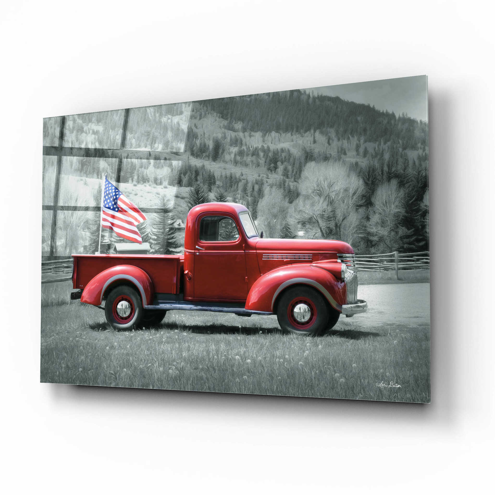 Epic Art 'American Made I' by Lori Deiter Acrylic Glass Wall Art,16x12