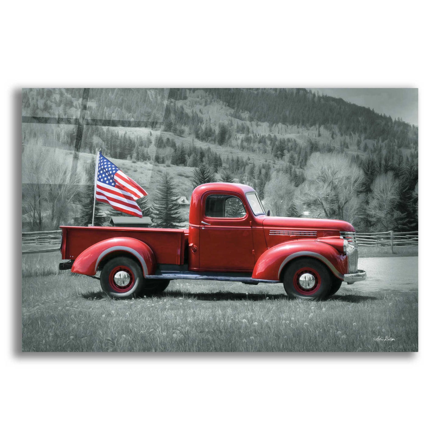 Epic Art 'American Made I' by Lori Deiter Acrylic Glass Wall Art,16x12