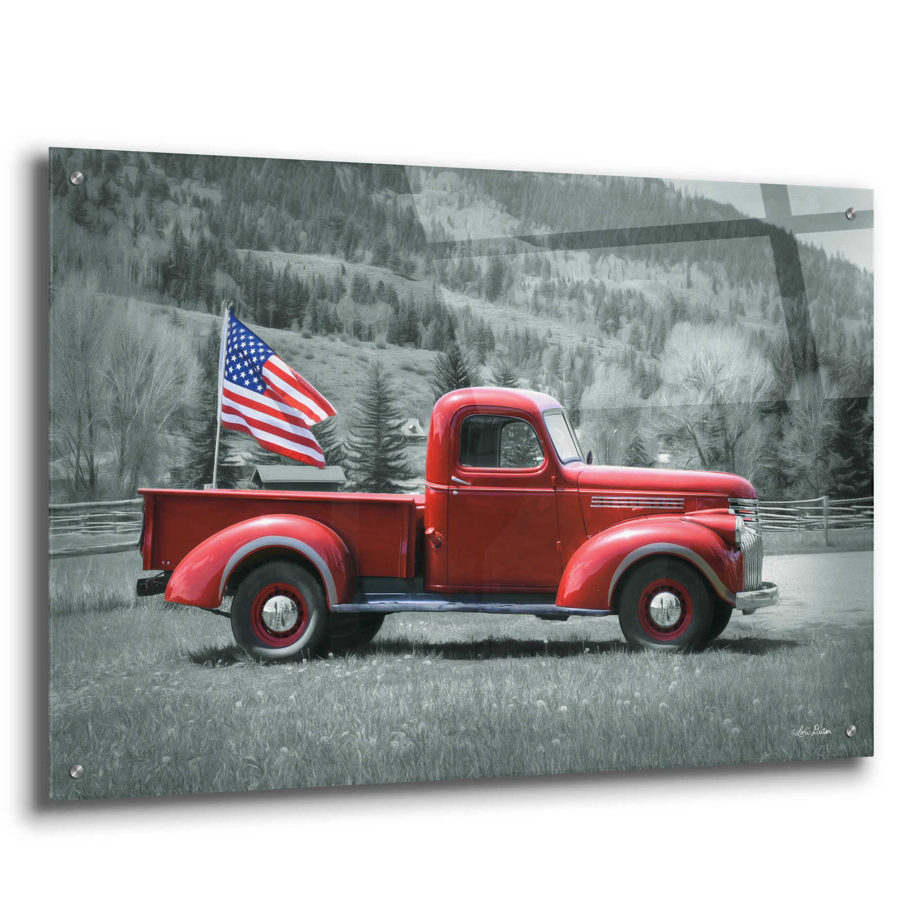 Epic Art 'American Made I' by Lori Deiter Acrylic Glass Wall Art,36x24