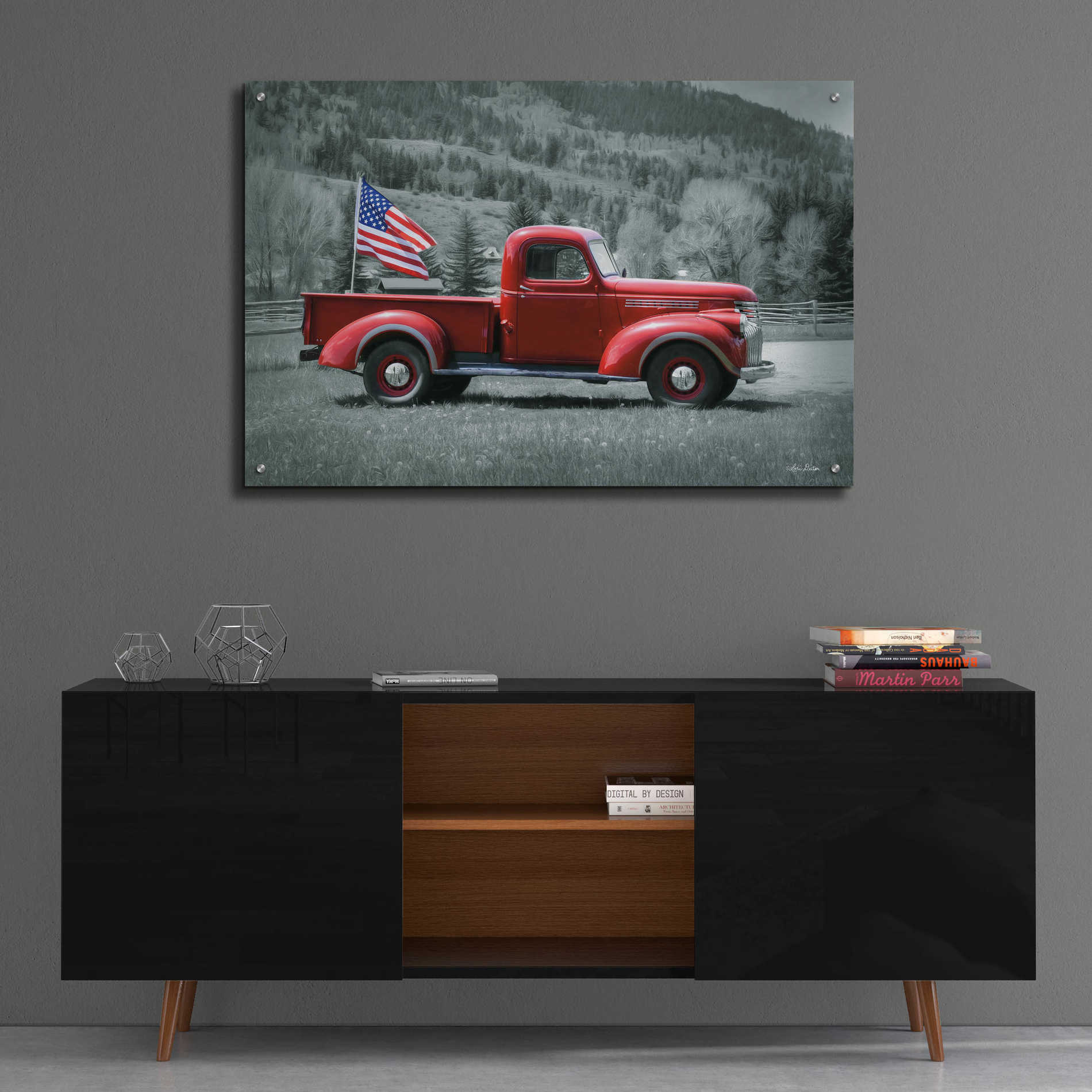 Epic Art 'American Made I' by Lori Deiter Acrylic Glass Wall Art,36x24