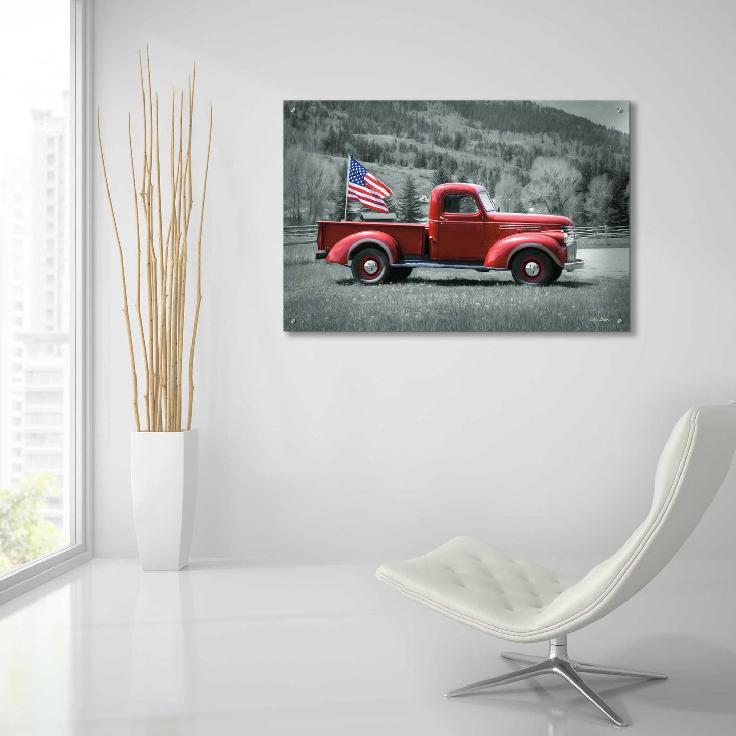 Epic Art 'American Made I' by Lori Deiter Acrylic Glass Wall Art,36x24