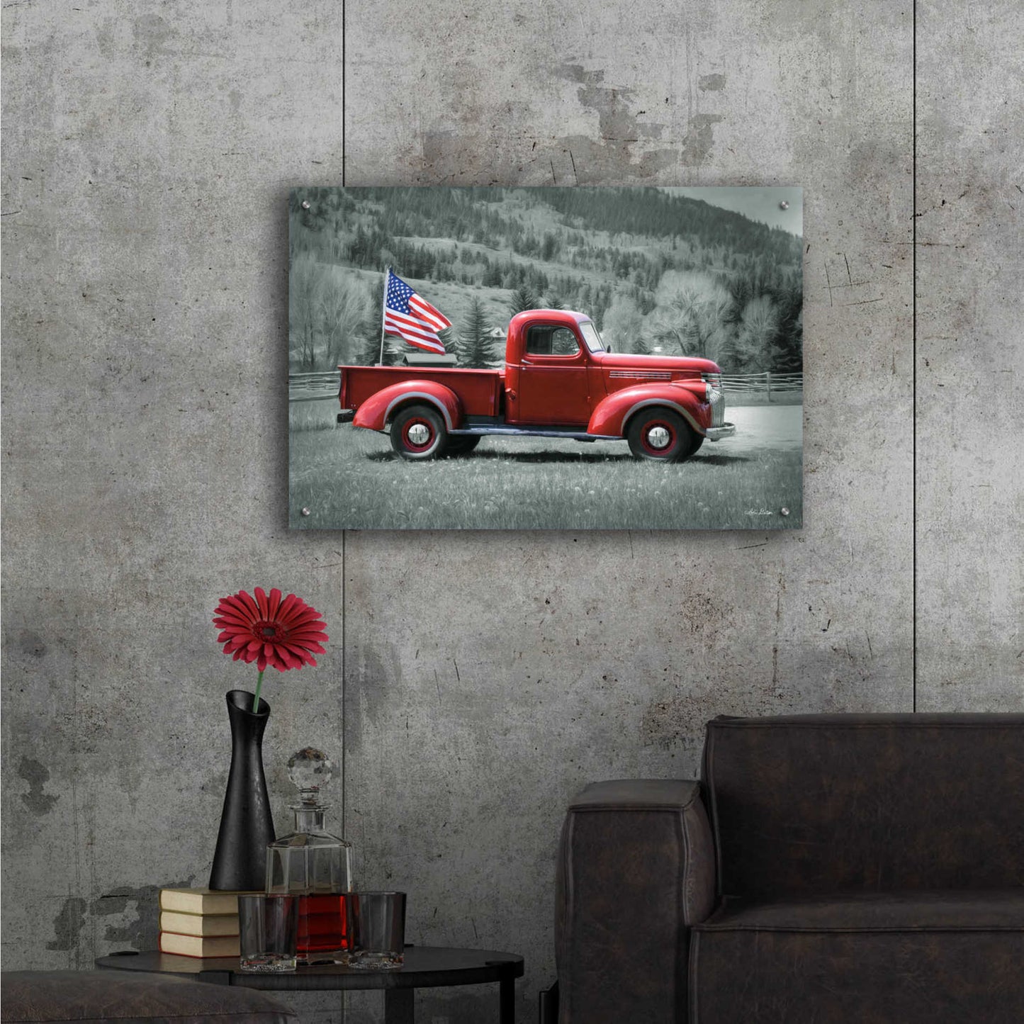 Epic Art 'American Made I' by Lori Deiter Acrylic Glass Wall Art,36x24